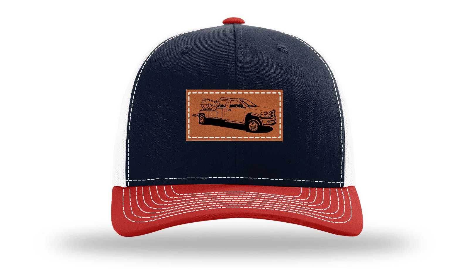 Tow Truck Leather Patch Richardson 112 Hat - Image 40