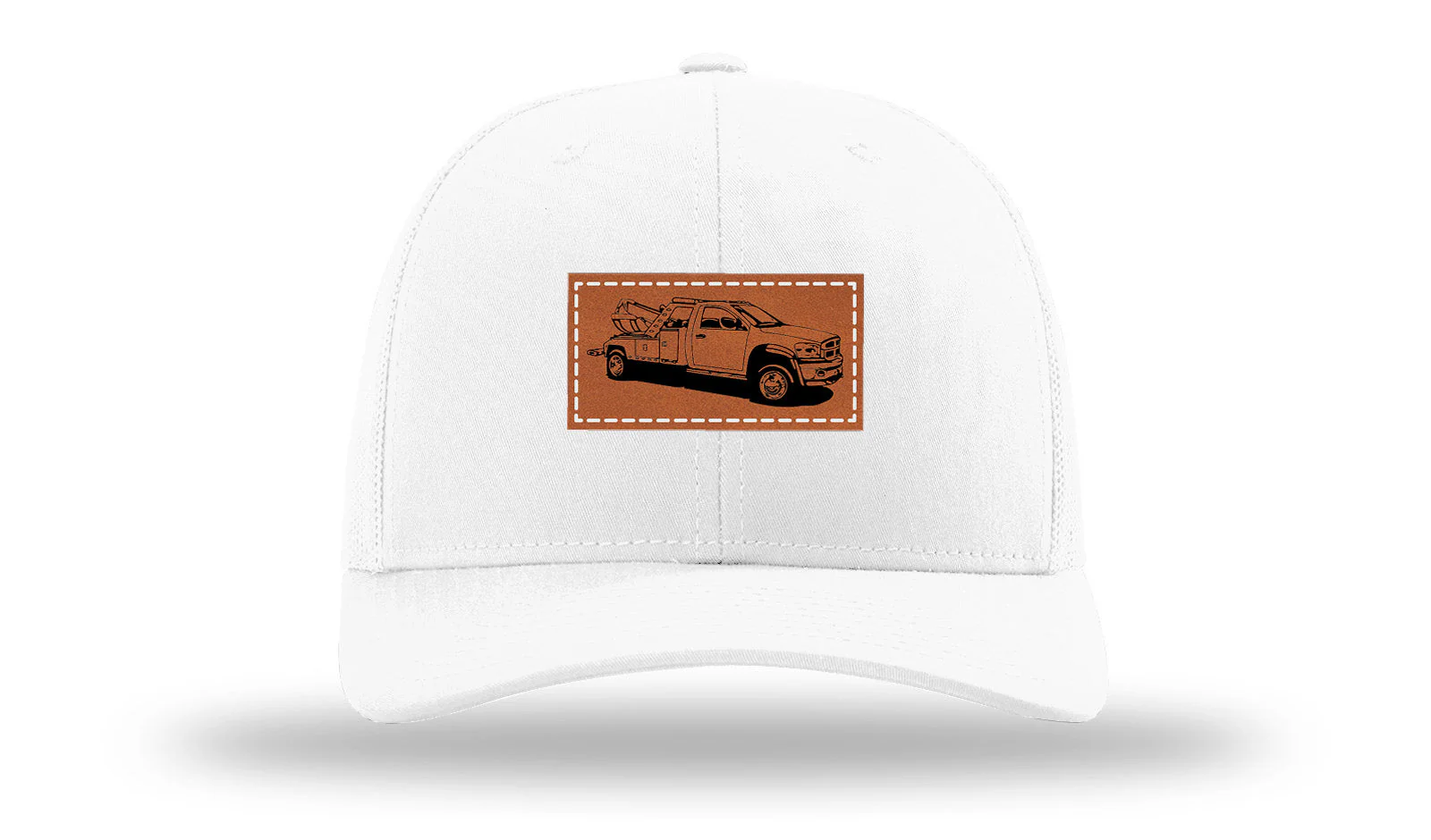 Tow Truck Leather Patch Richardson 112 Hat - Image 5