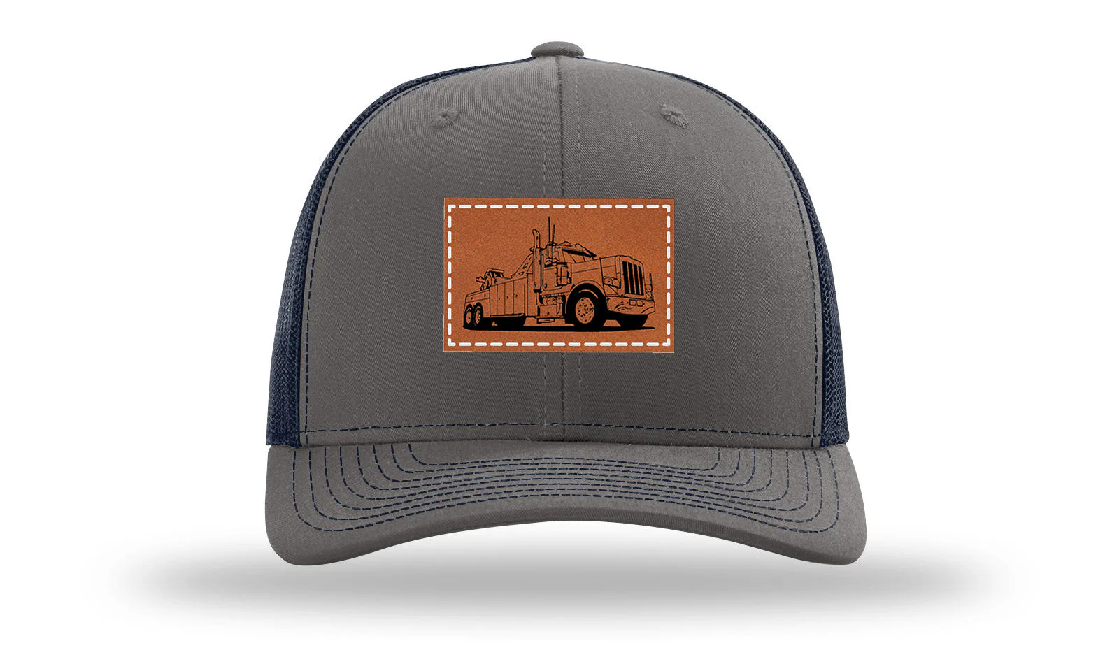 Tow Truck 2 Leather Patch Richardson 112 Hat - Image 13