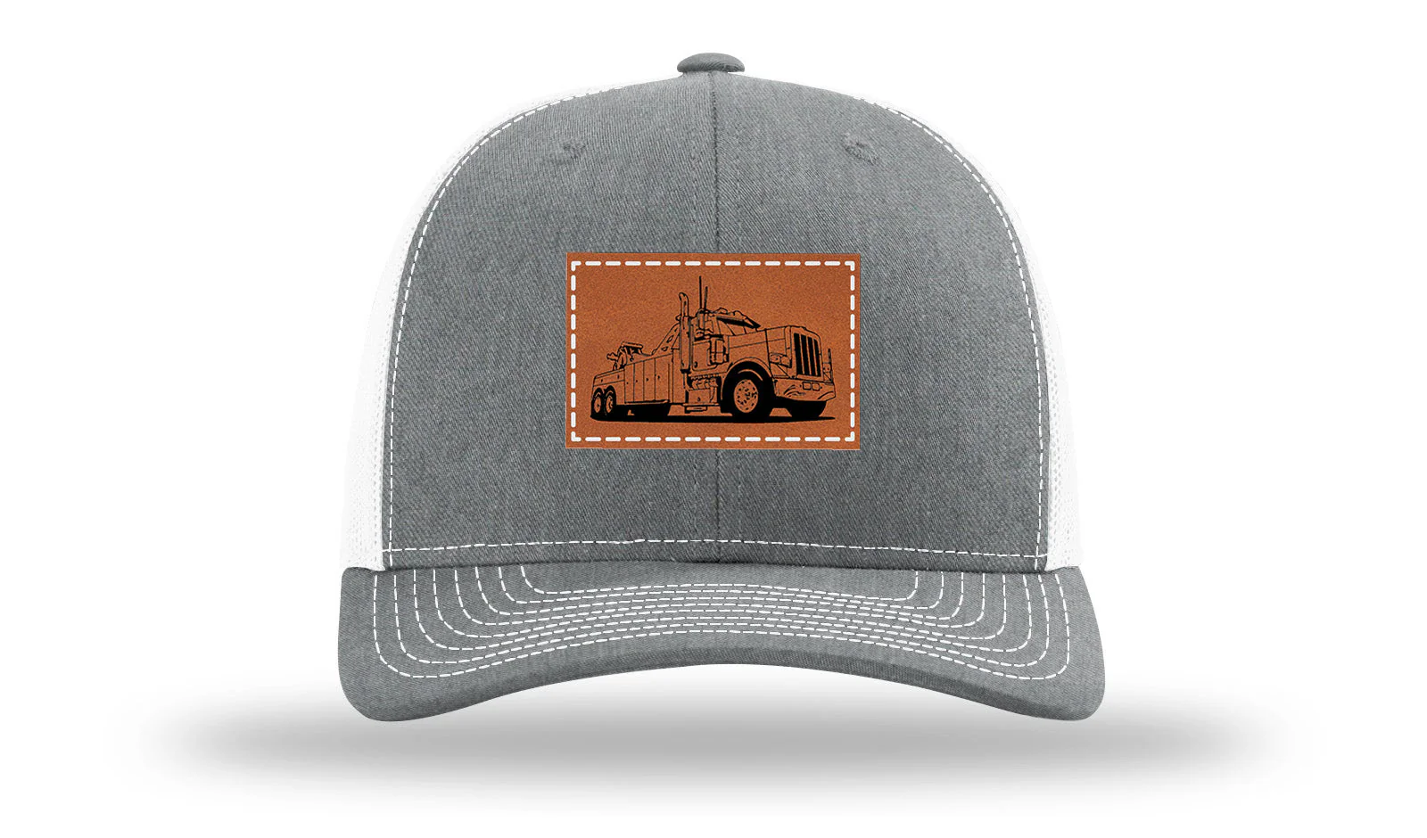 Tow Truck 2 Leather Patch Richardson 112 Hat - Image 21