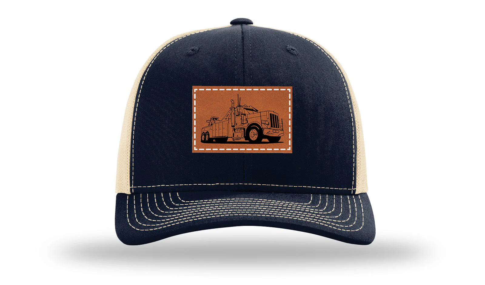 Tow Truck 2 Leather Patch Richardson 112 Hat - Image 28