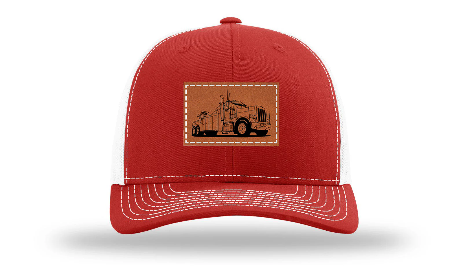Tow Truck 2 Leather Patch Richardson 112 Hat - Image 31