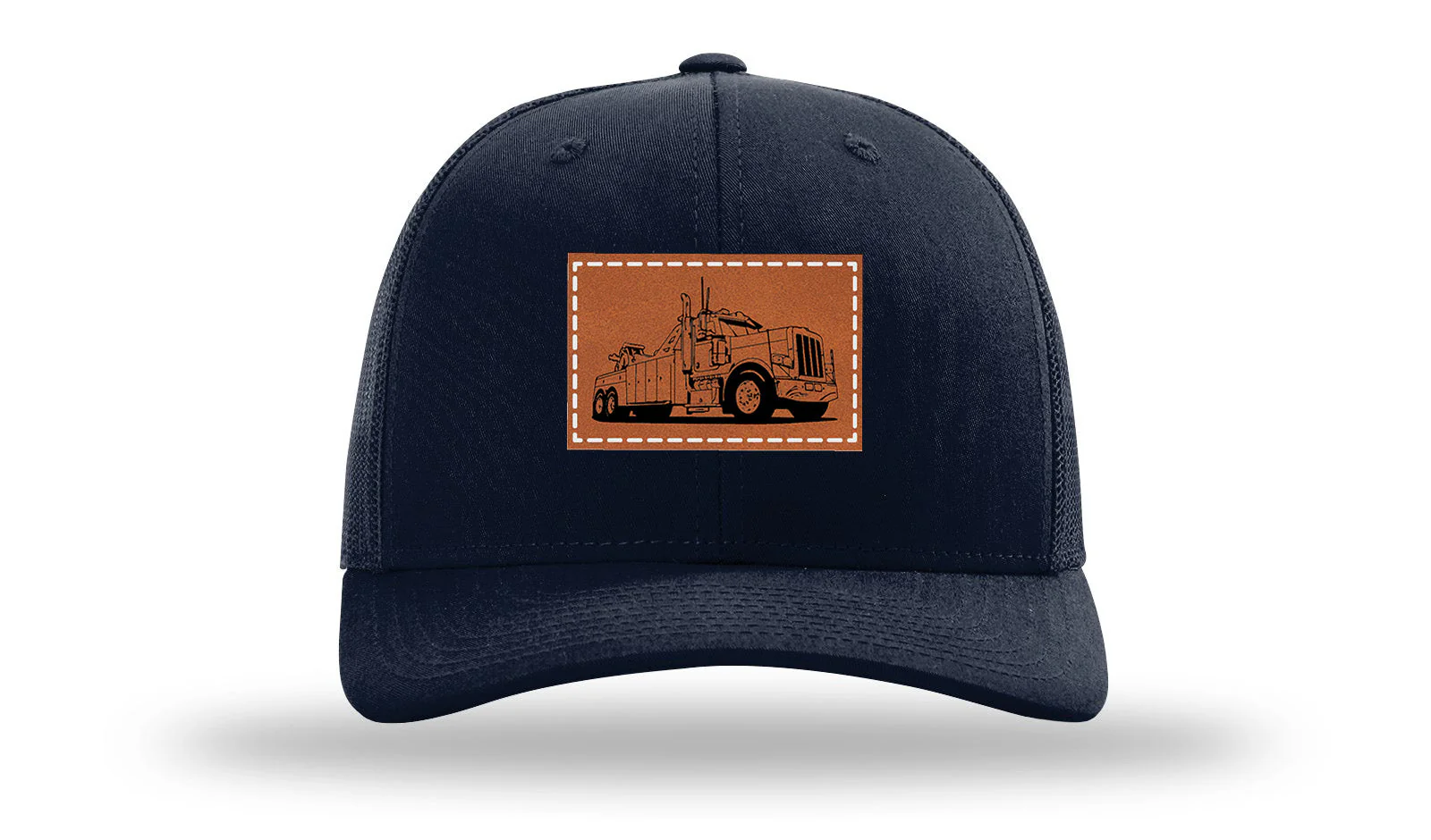 Tow Truck 2 Leather Patch Richardson 112 Hat - Image 4