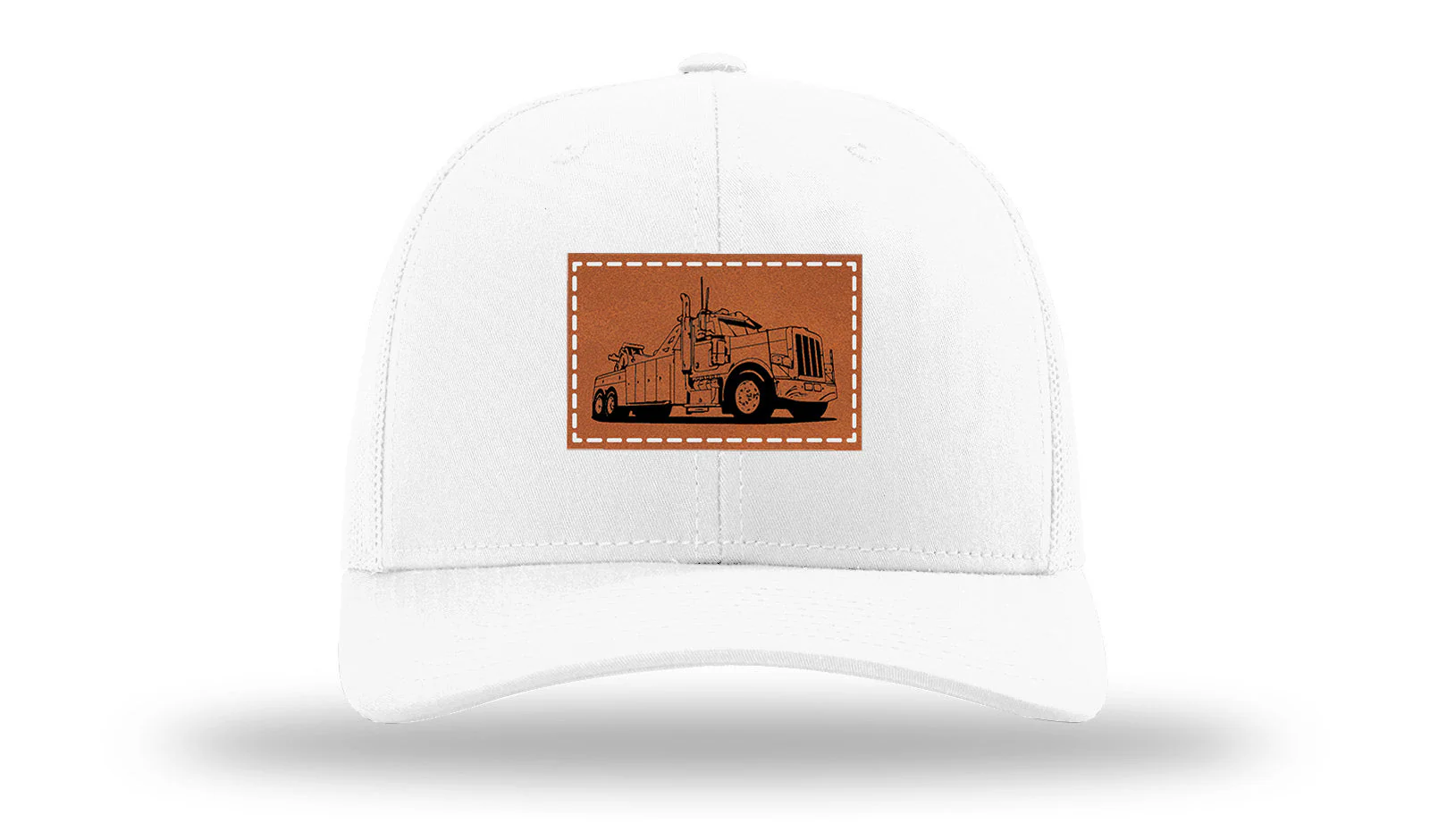 Tow Truck 2 Leather Patch Richardson 112 Hat - Image 5