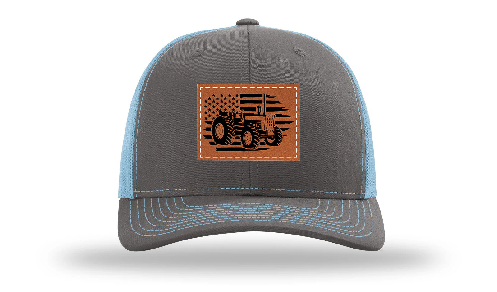 Tractor Flag Leather Patch Richardson 112 Hat - Image 12