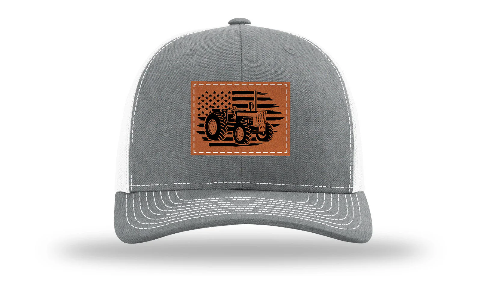 Tractor Flag Leather Patch Richardson 112 Hat - Image 21
