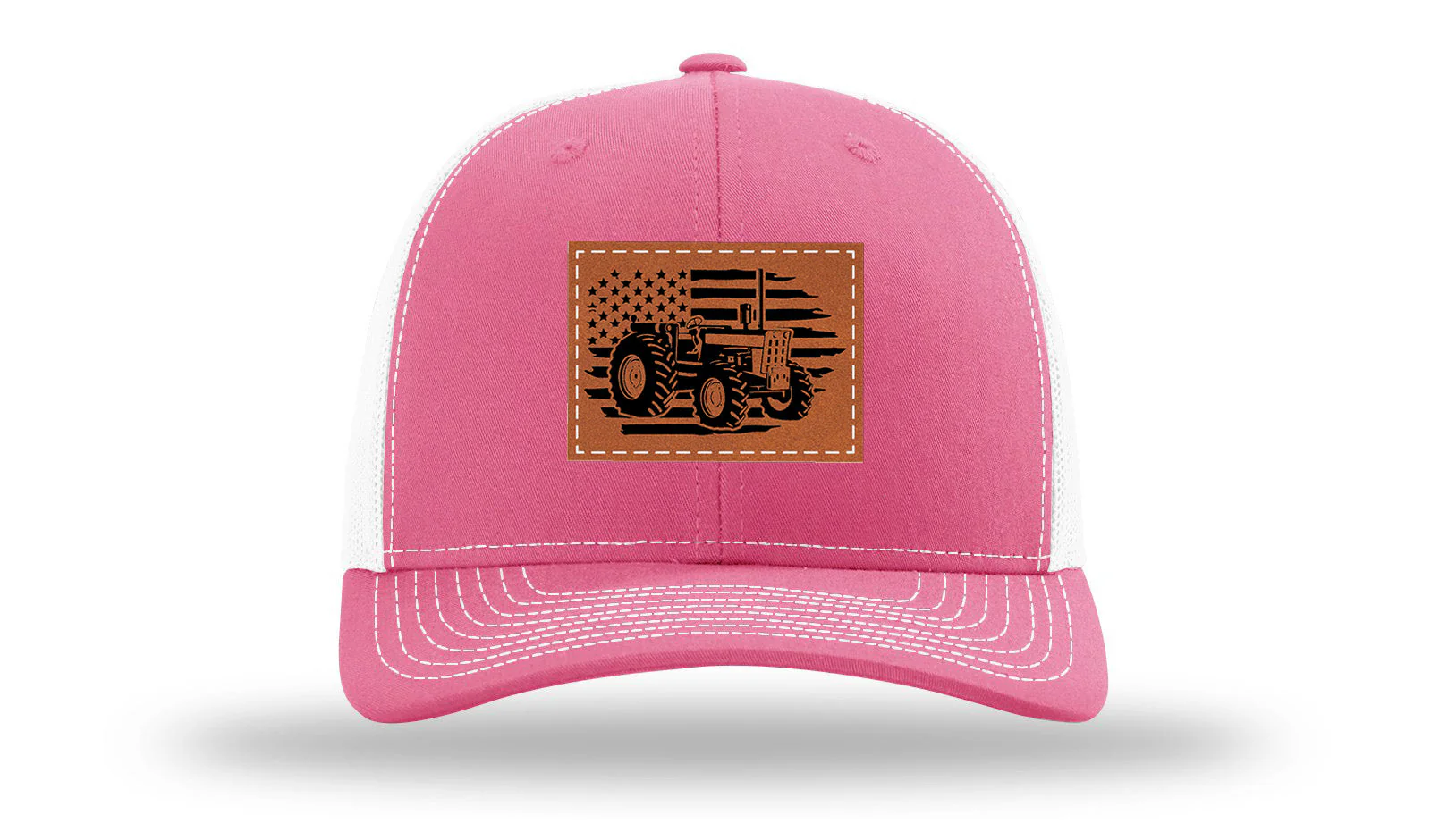 Tractor Flag Leather Patch Richardson 112 Hat - Image 23