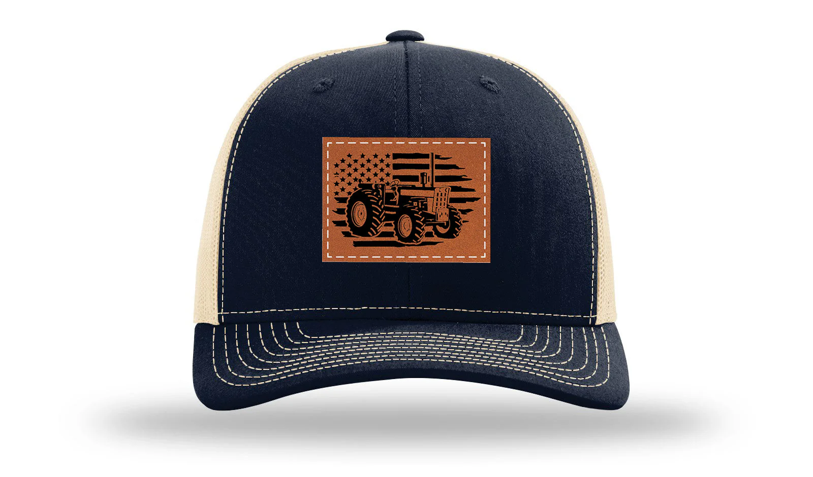 Tractor Flag Leather Patch Richardson 112 Hat - Image 28