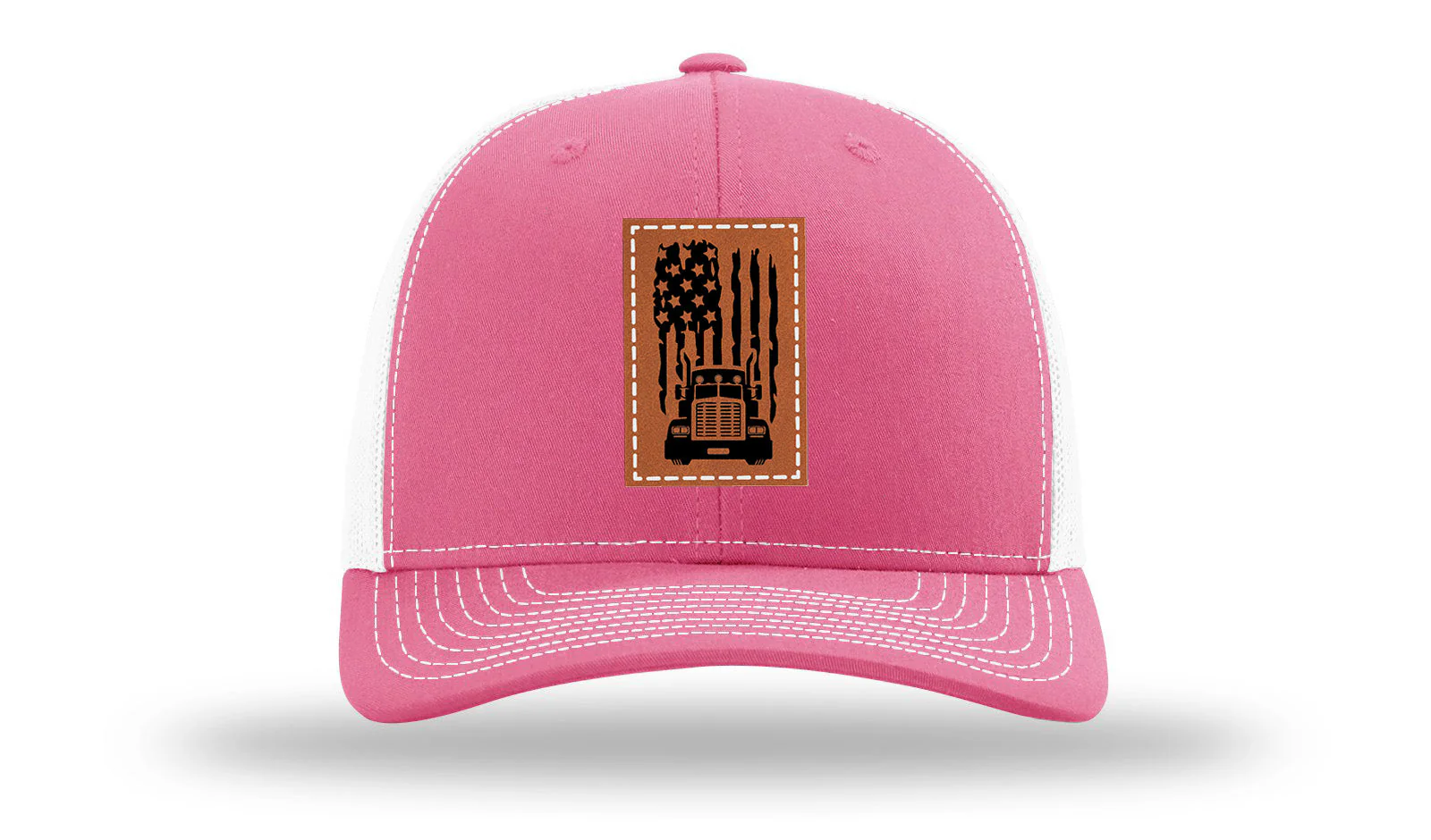 Truck Flag Leather Patch Richardson 112 Hat - Image 23
