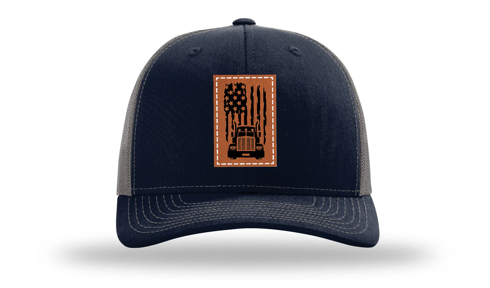 Truck Flag Leather Patch Richardson 112 Hat - Image 27