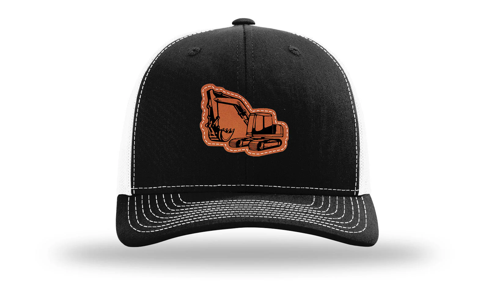 Excavator Leather Patch Richardson 112 Hat - Image 7