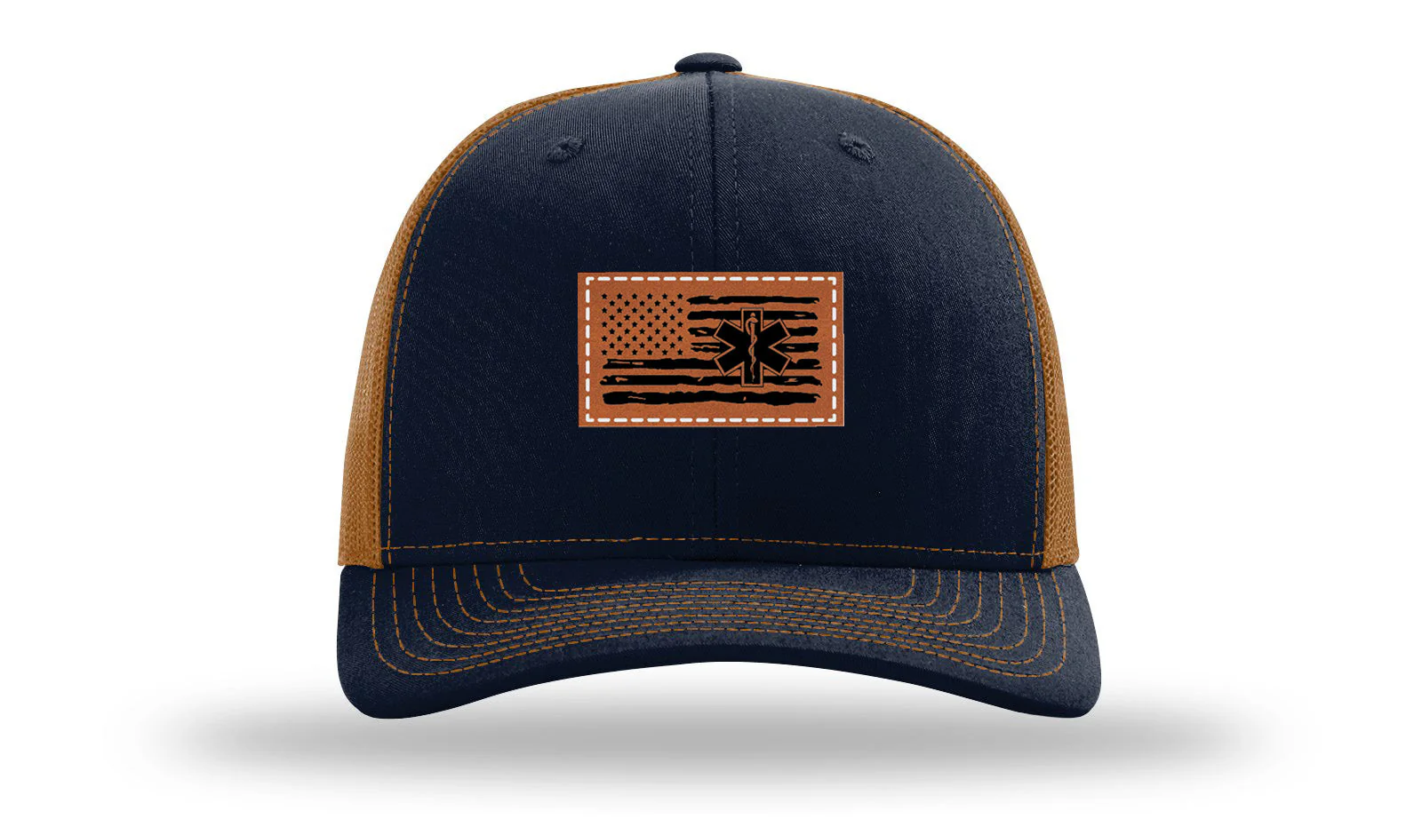 EMS Flag Leather Patch Richardson 112 Hat - Image 26
