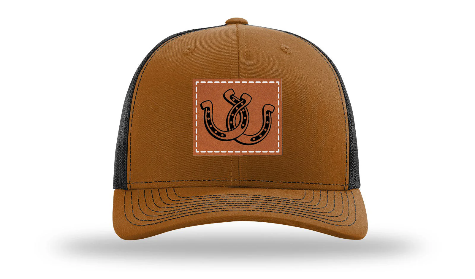 Horseshoes Leather Patch Richardson 112 Hat - Image 10