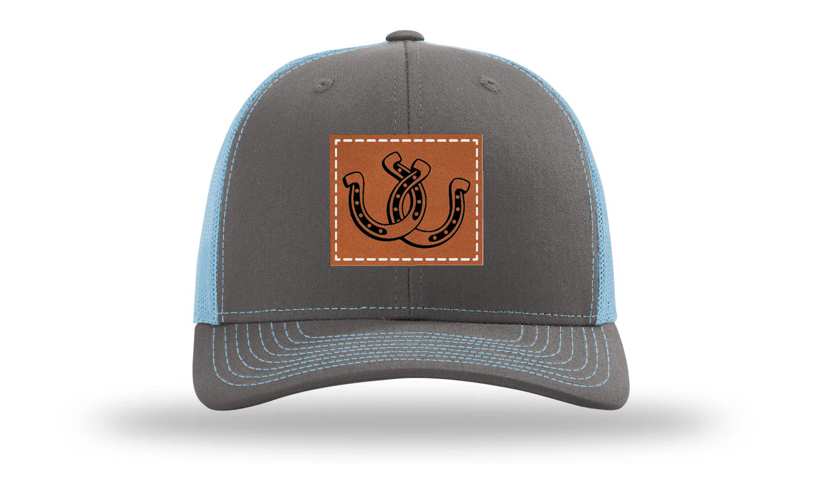 Horseshoes Leather Patch Richardson 112 Hat - Image 12