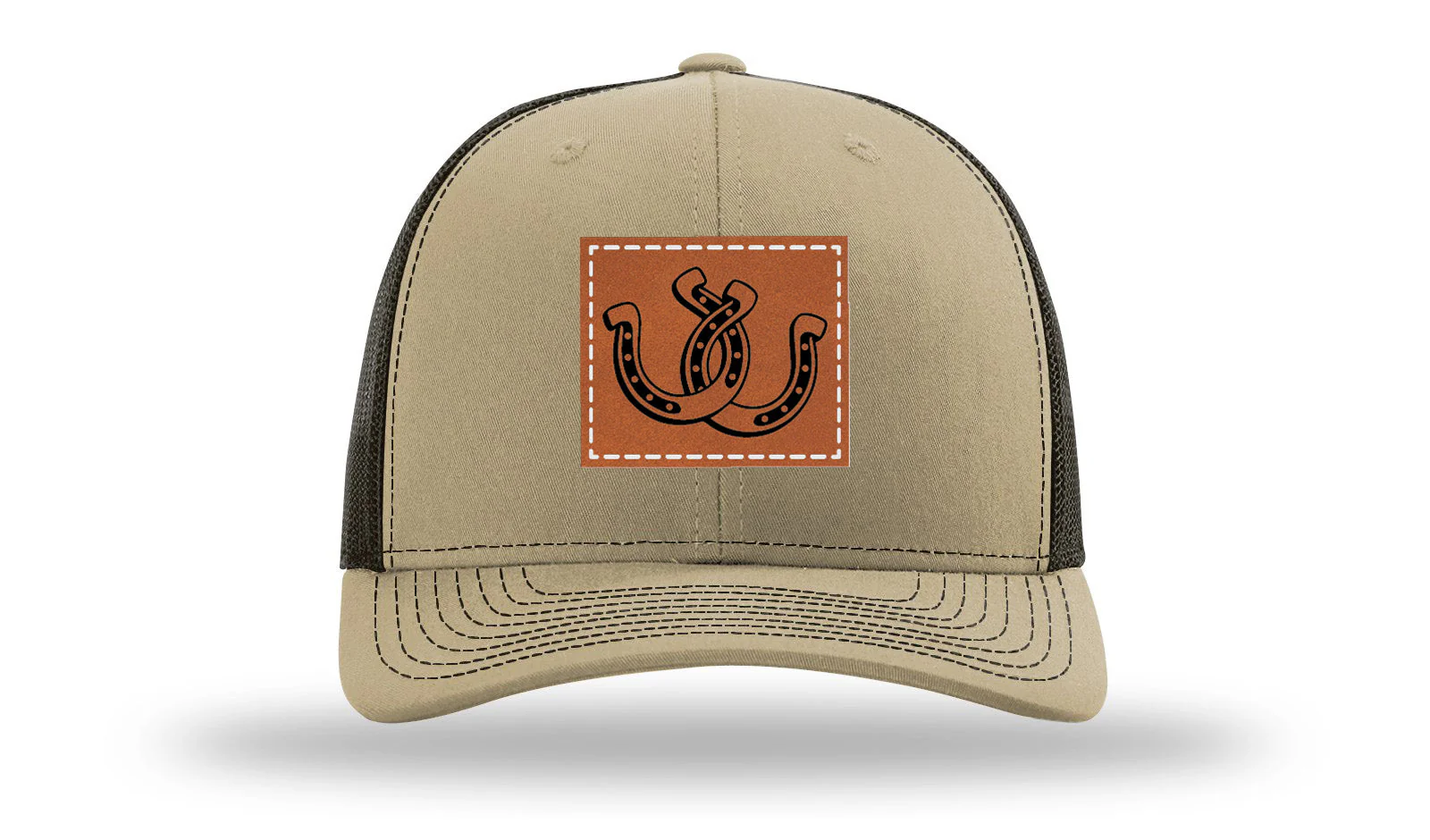 Horseshoes Leather Patch Richardson 112 Hat - Image 24