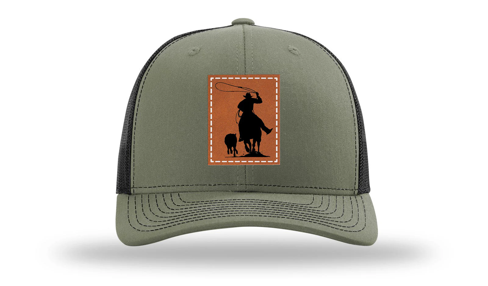 Calf Roper Leather Patch Richardson 112 Hat - Image 25