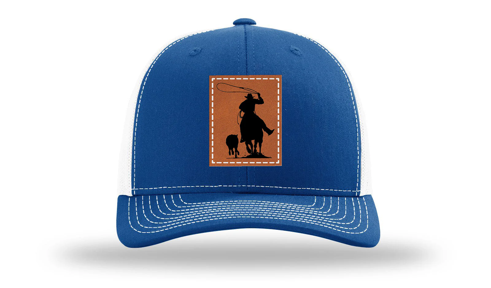 Calf Roper Leather Patch Richardson 112 Hat - Image 32