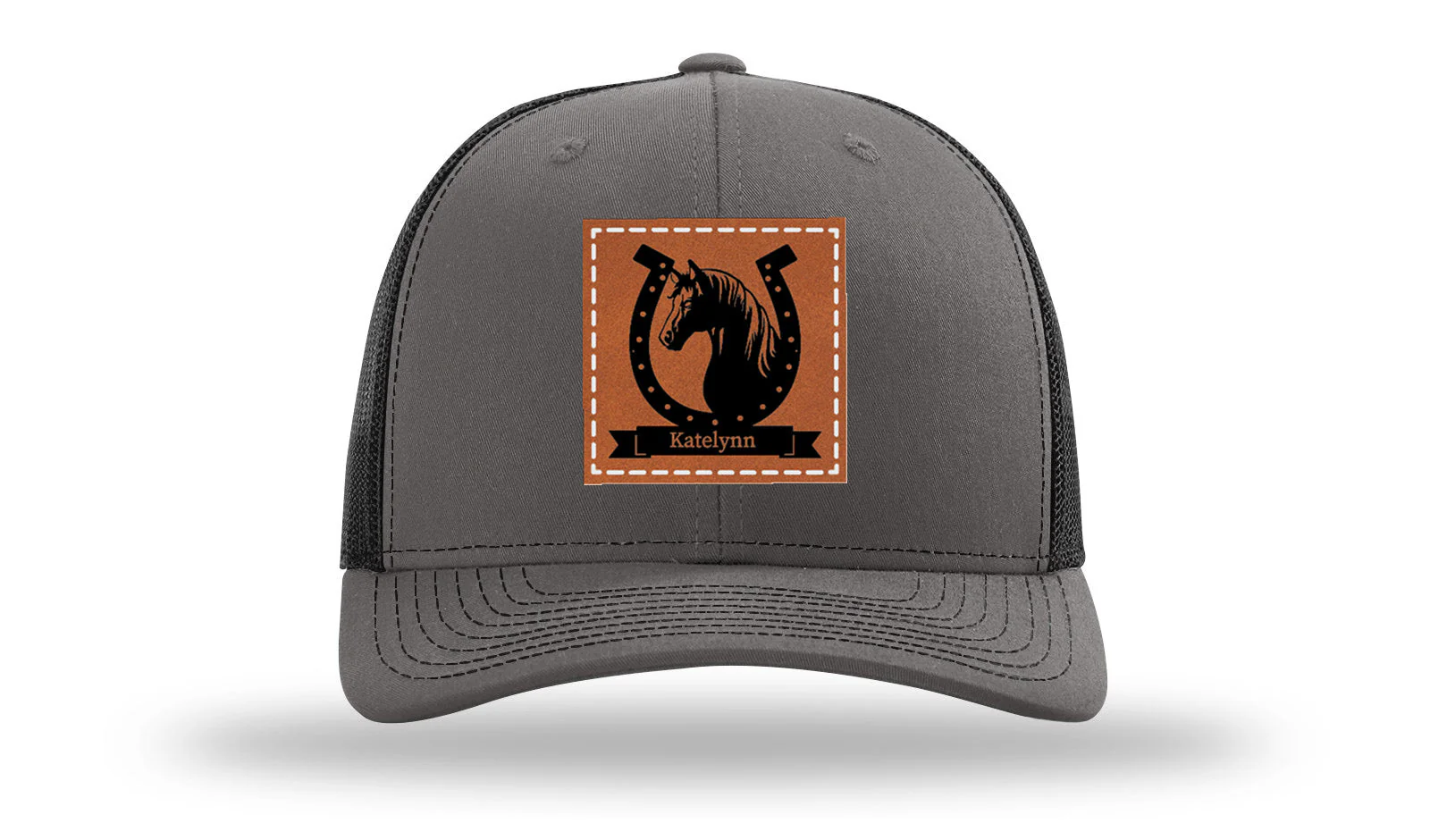 Horseshoe Banner Leather Patch Richardson 112 Hat - Image 10