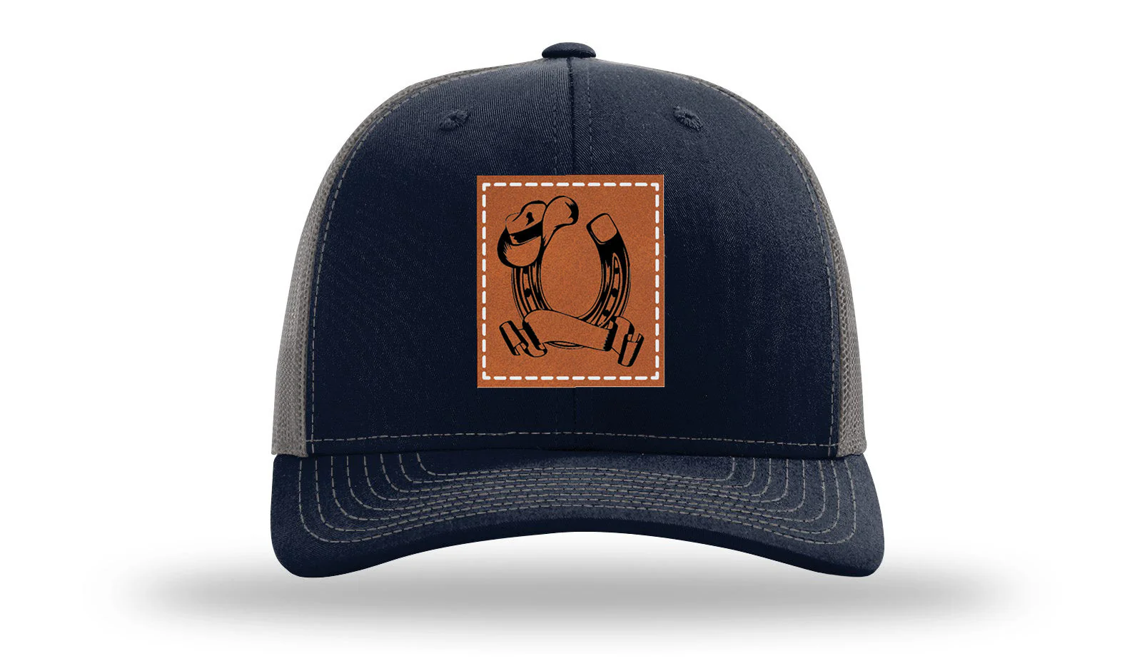 Horseshoe Name Leather Patch Richardson 112 Hat - Image 27