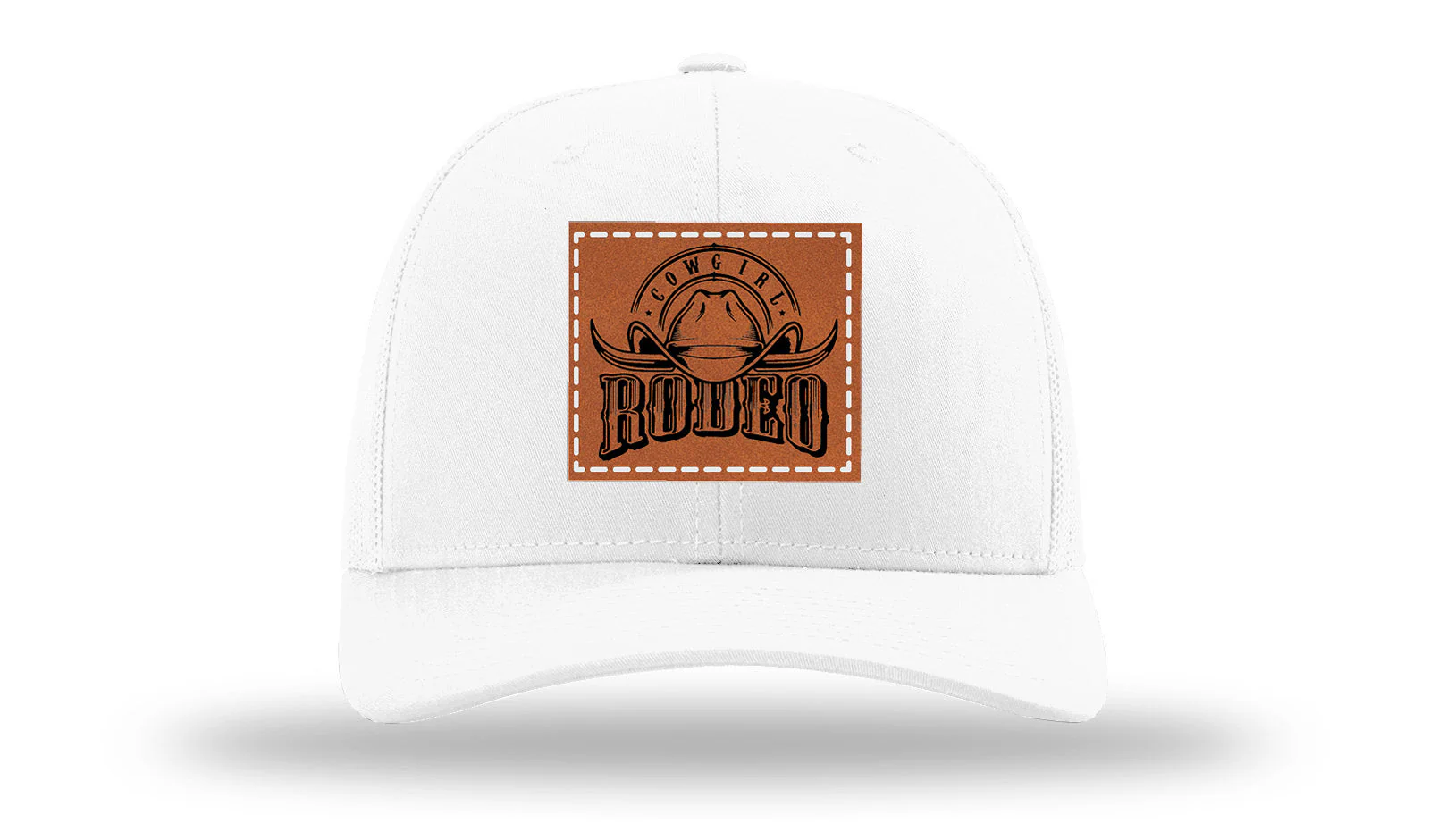 Rodeo Cowgirl Leather Patch Richardson 112 Hat - Image 5