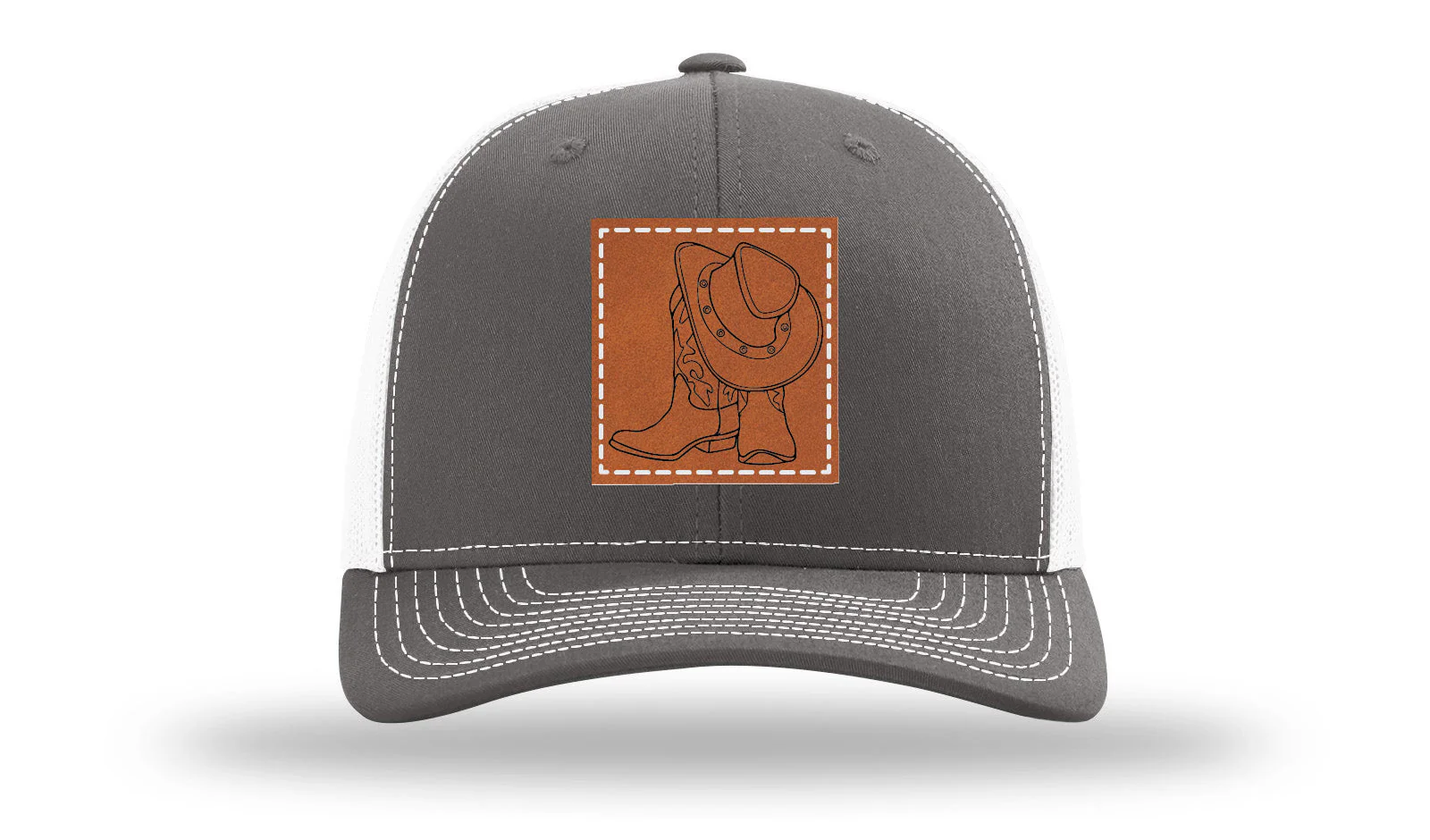 Cowboy Boots and Hat Leather Patch Richardson 112 Hat - Image 16