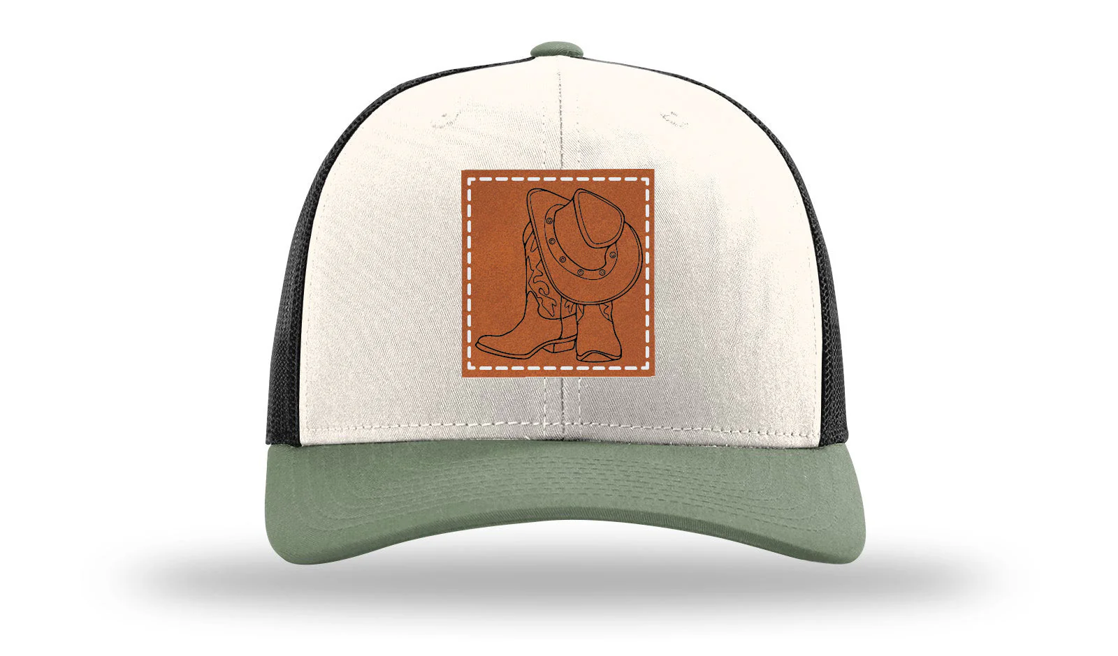 Cowboy Boots and Hat Leather Patch Richardson 112 Hat - Image 35