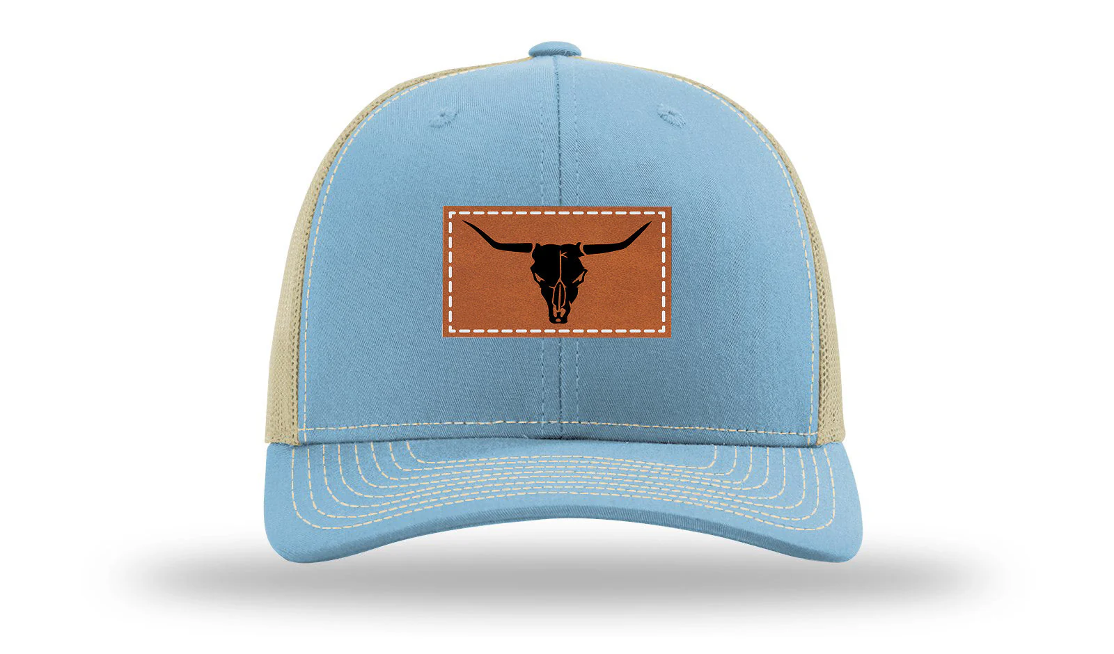 Cow Skull Leather Patch Richardson 112 Hat - Image 18