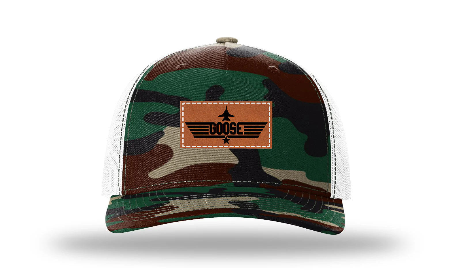 Goose Leather Patch Richardson 112PFP Hat - Image 7