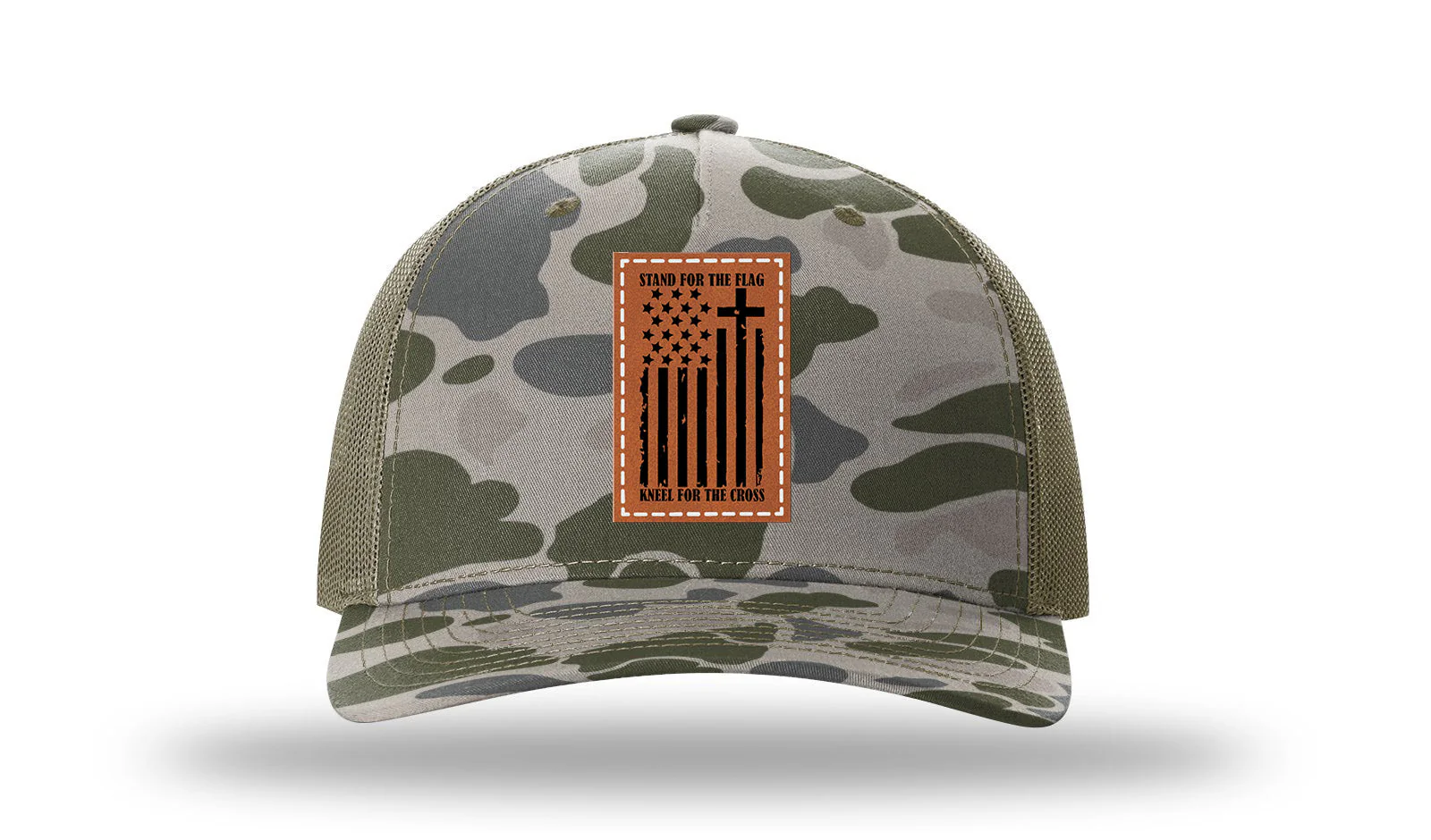 Stand For The Flag Leather Patch Richardson 112PFP Hat