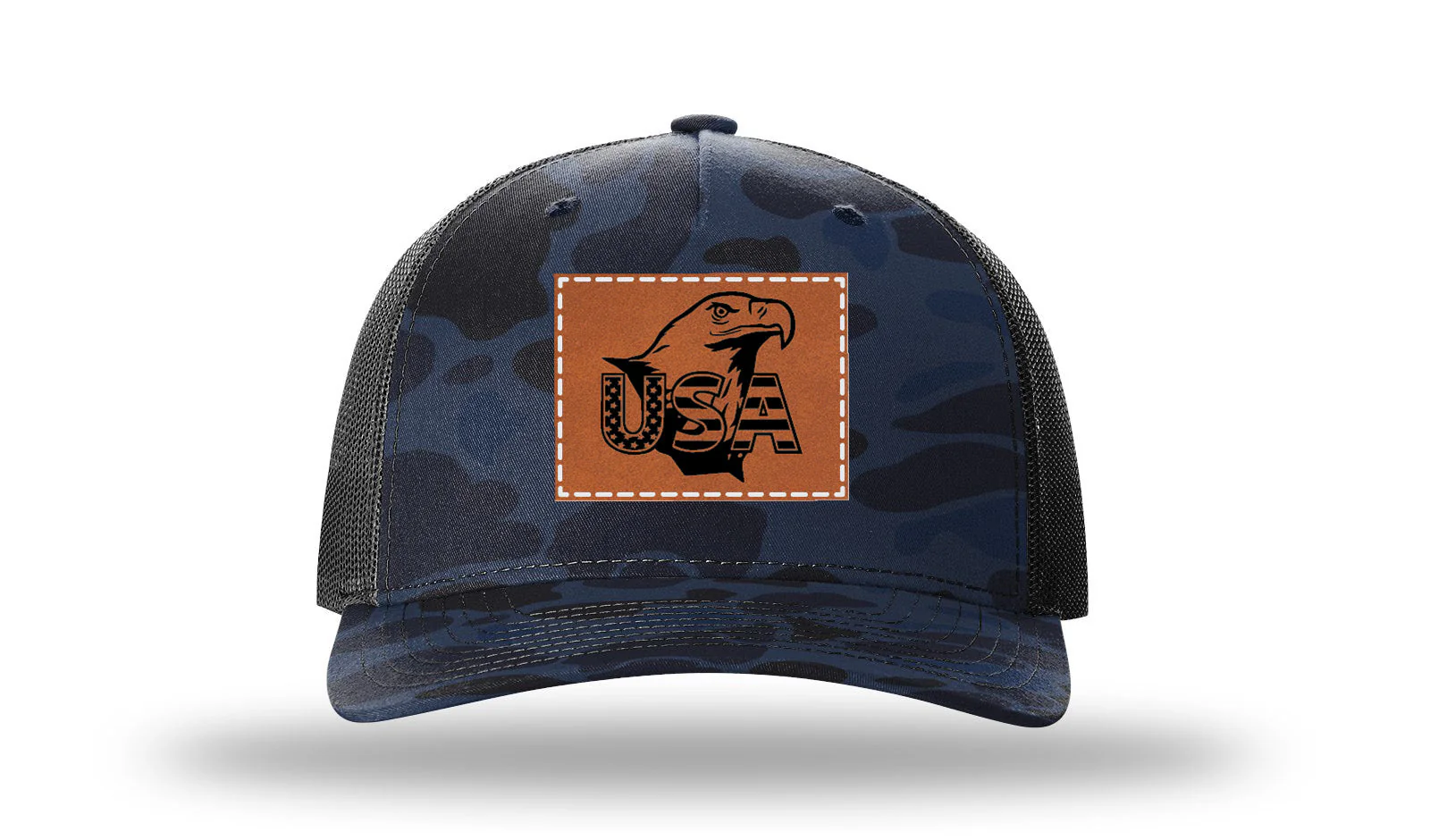 USA Eagle Leather Patch Richardson 112PFP Hat - Image 11
