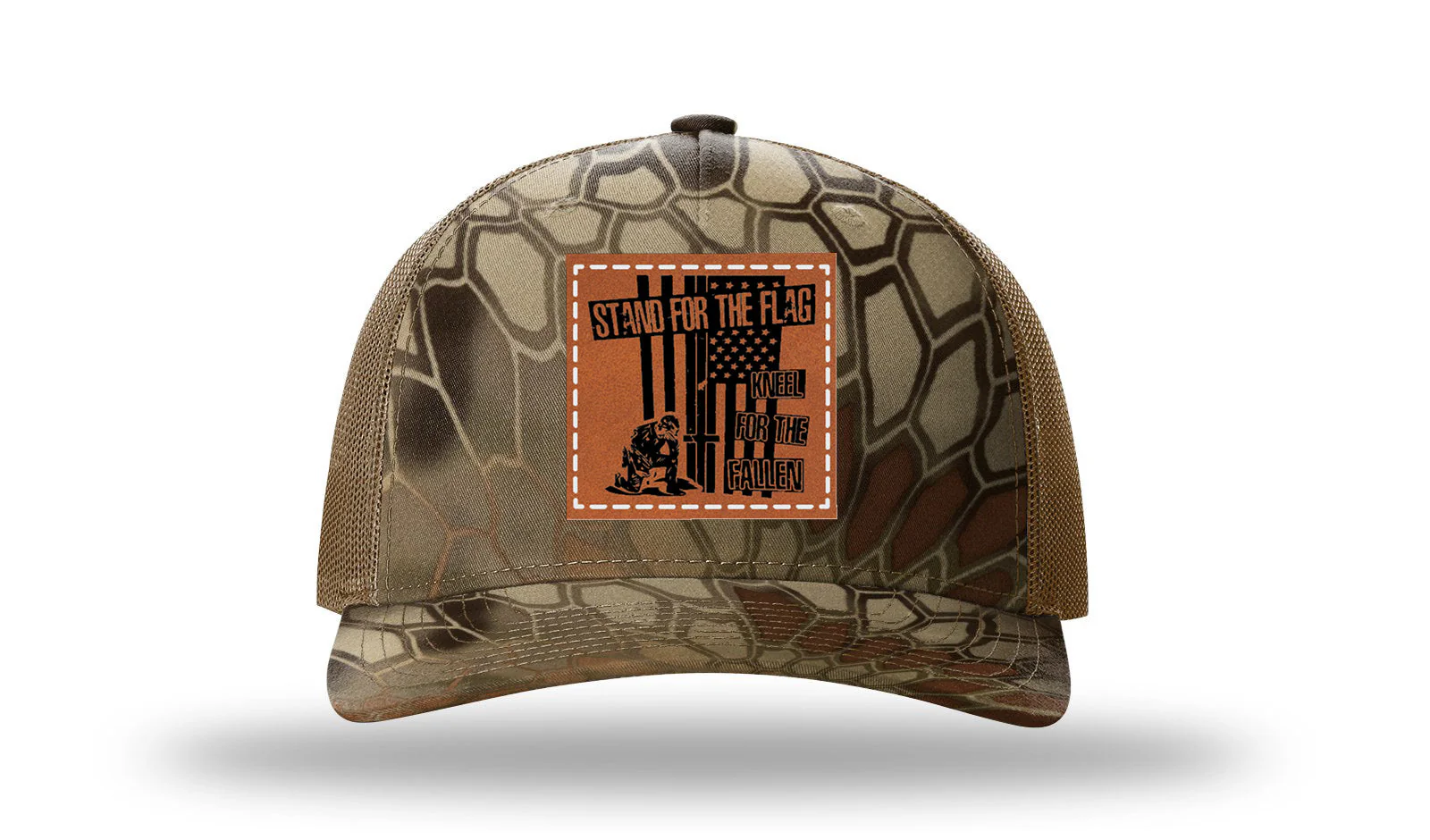 Stand For The Flag  2 Leather Patch Richardson 112PFP Hat - Image 9