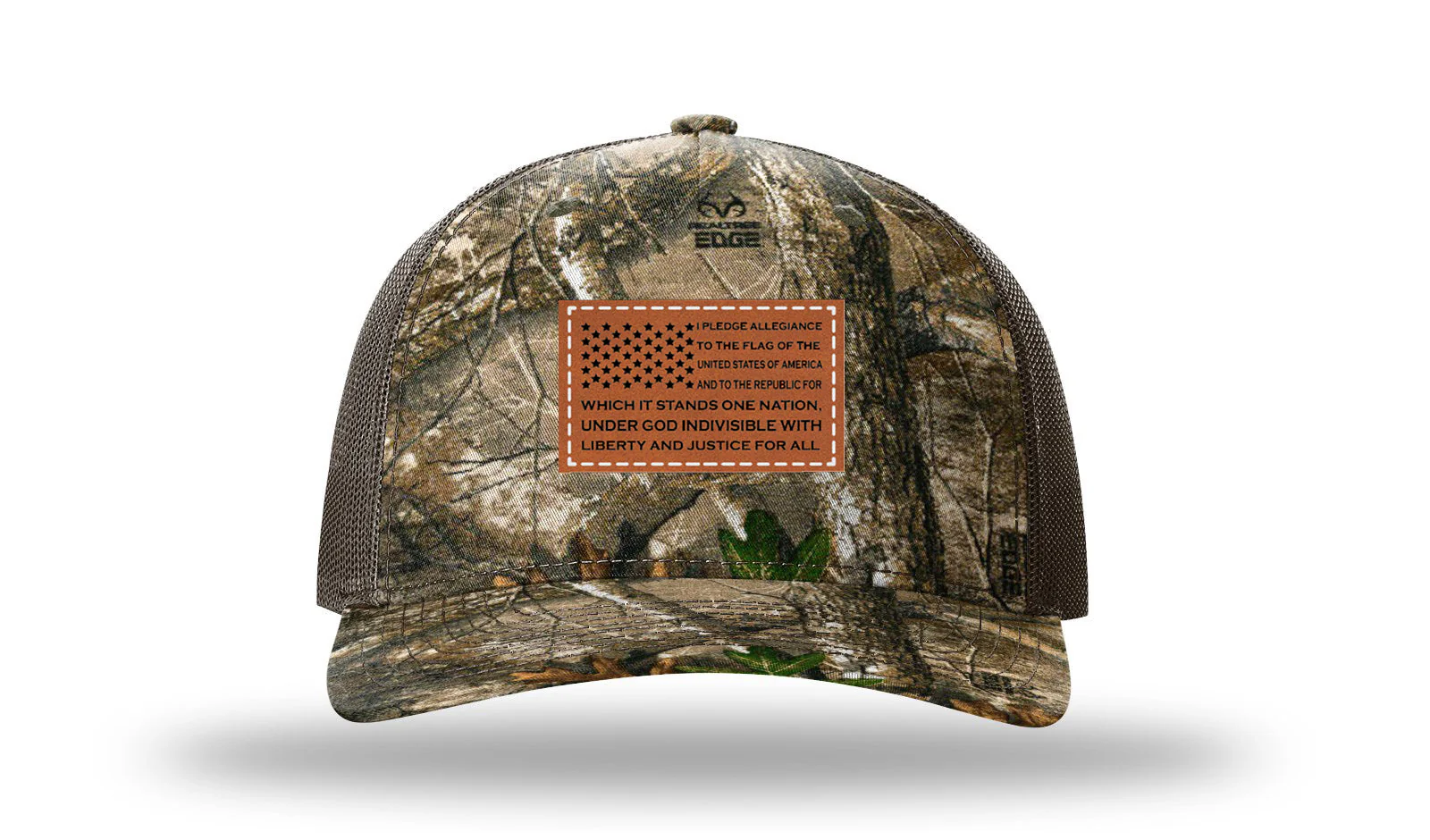 Pledge Flag Leather Patch Richardson 112PFP Hat - Image 13