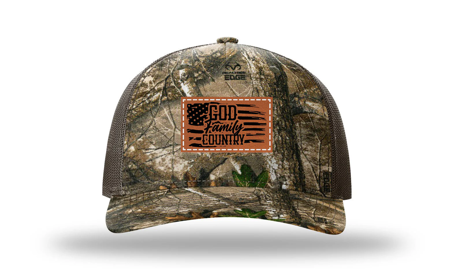 God Family Country Leather Patch Richardson 112PFP Hat - Image 13
