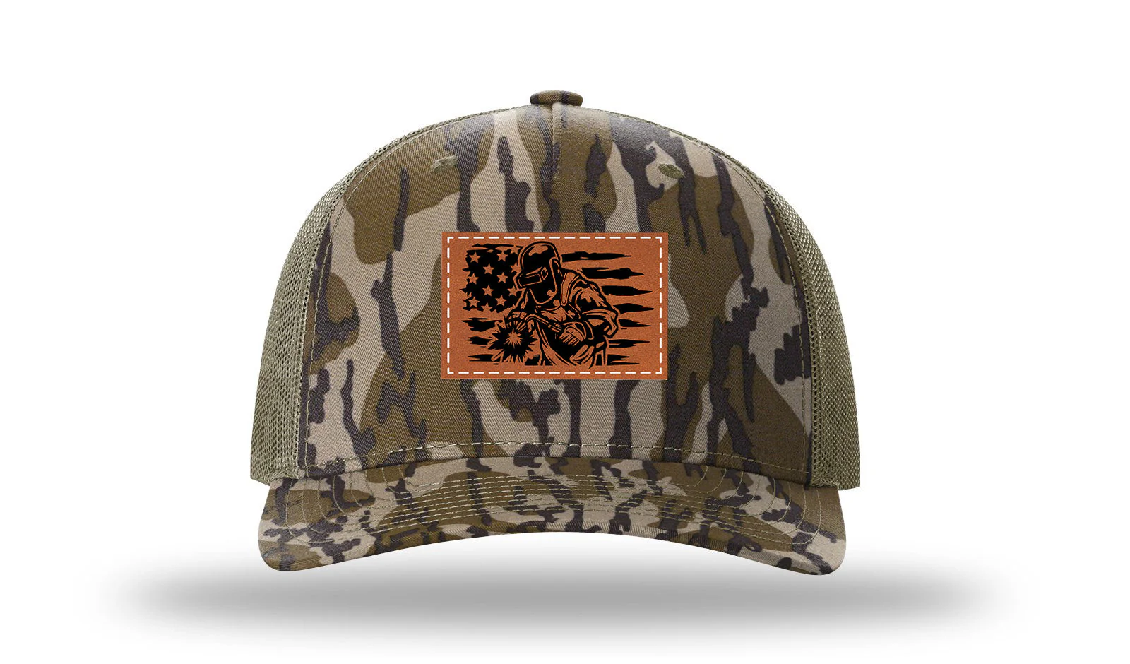 Welder Flag Leather Patch Richardson 112PFP Hat - Image 12
