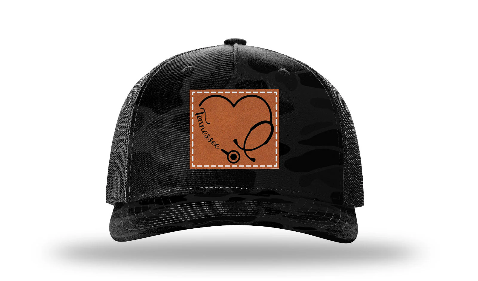 Tennessee Nurse Stethoscope Leather Patch Richardson 112PFP Hat - Image 15