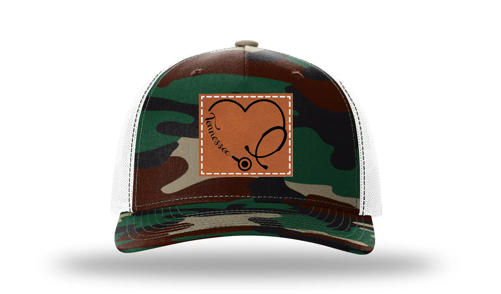 Tennessee Nurse Stethoscope Leather Patch Richardson 112PFP Hat - Image 7