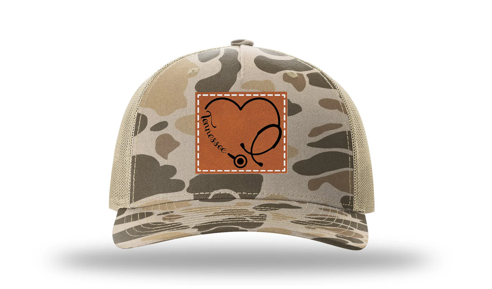 Tennessee Nurse Stethoscope Leather Patch Richardson 112PFP Hat - Image 8