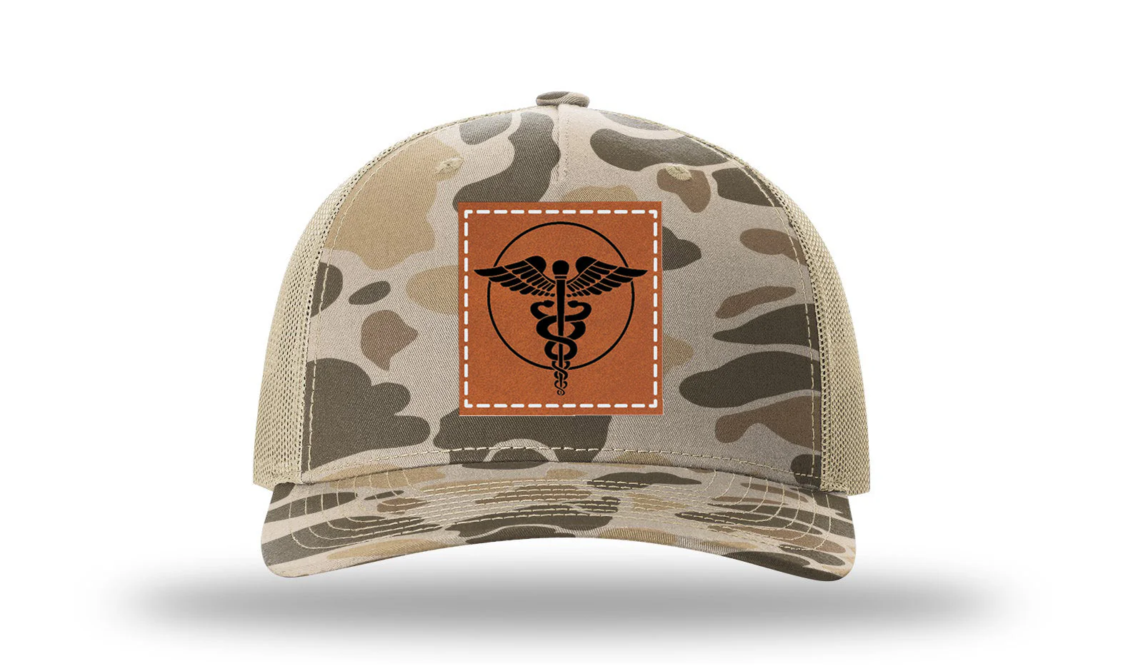 Caduceus Leather Patch Richardson 112PFP Hat - Image 8