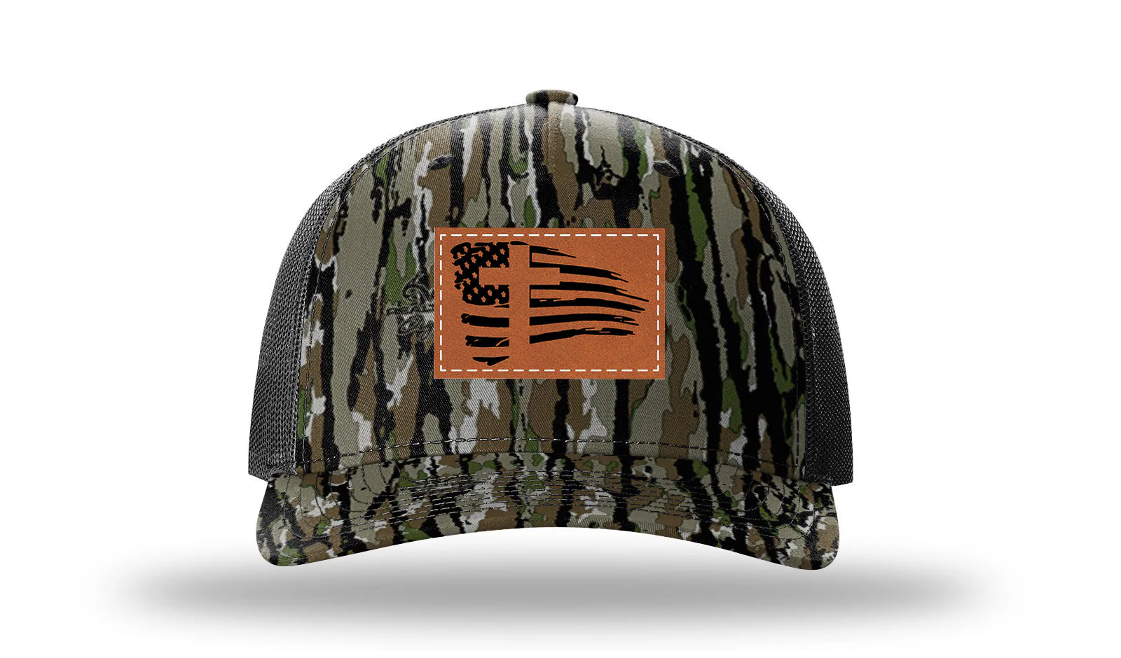 Cross Flag 2 Leather Patch Richardson 112PFP Hat - Image 14