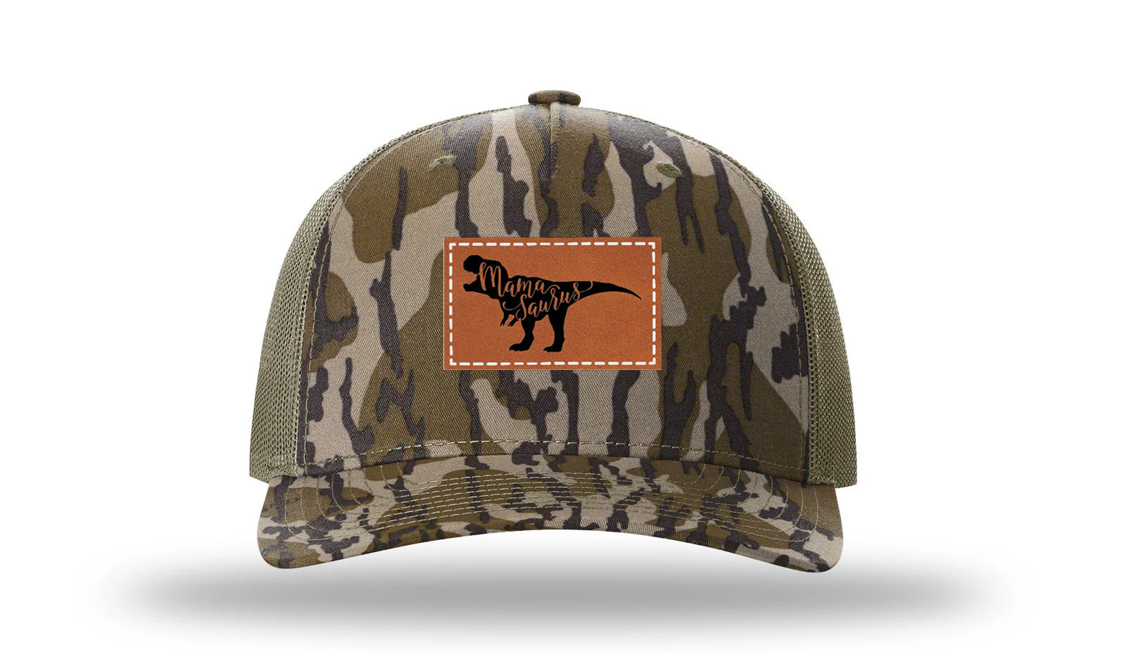 Mamasaurus Leather Patch Richardson 112PFP Hat - Image 12