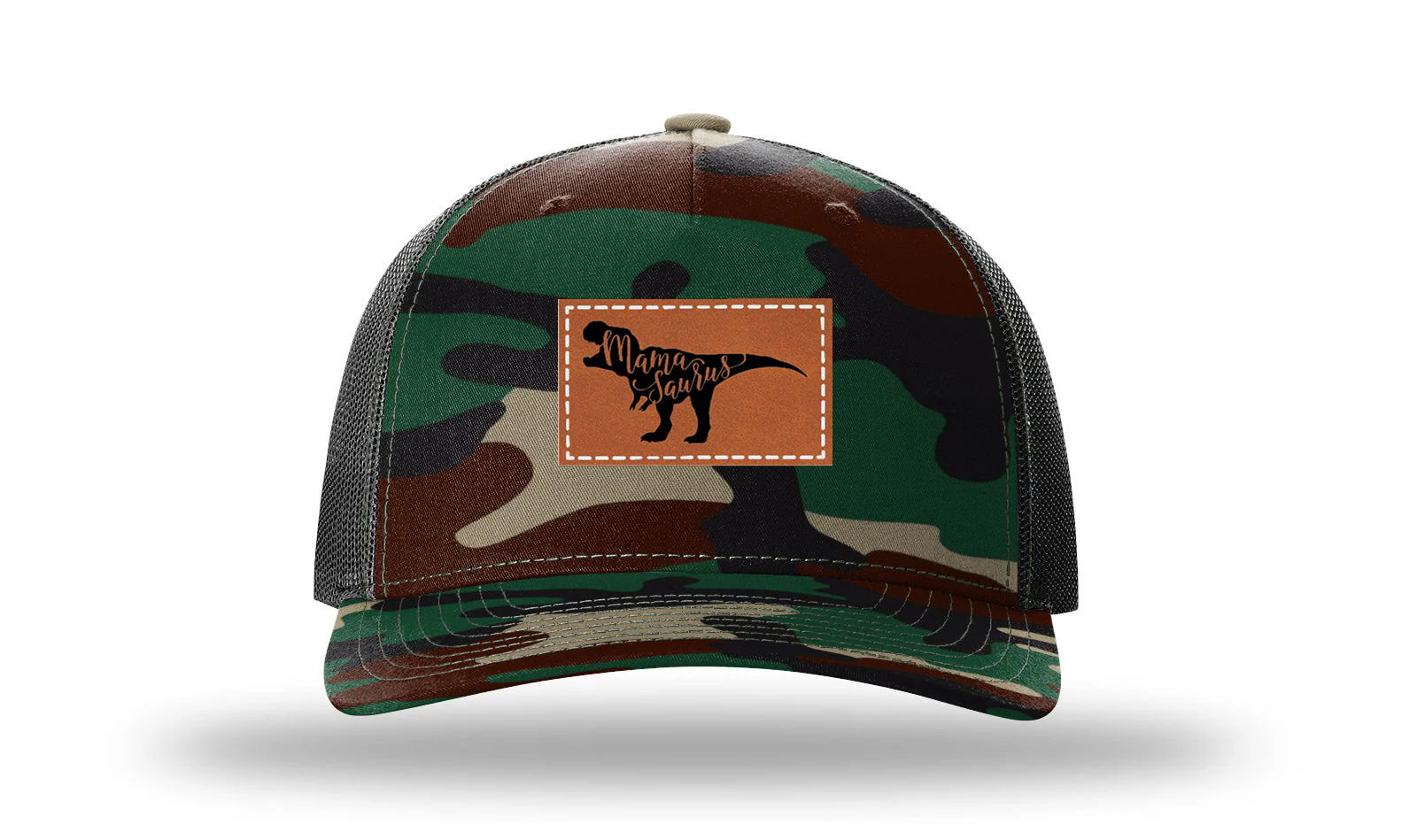 Mamasaurus Leather Patch Richardson 112PFP Hat - Image 6