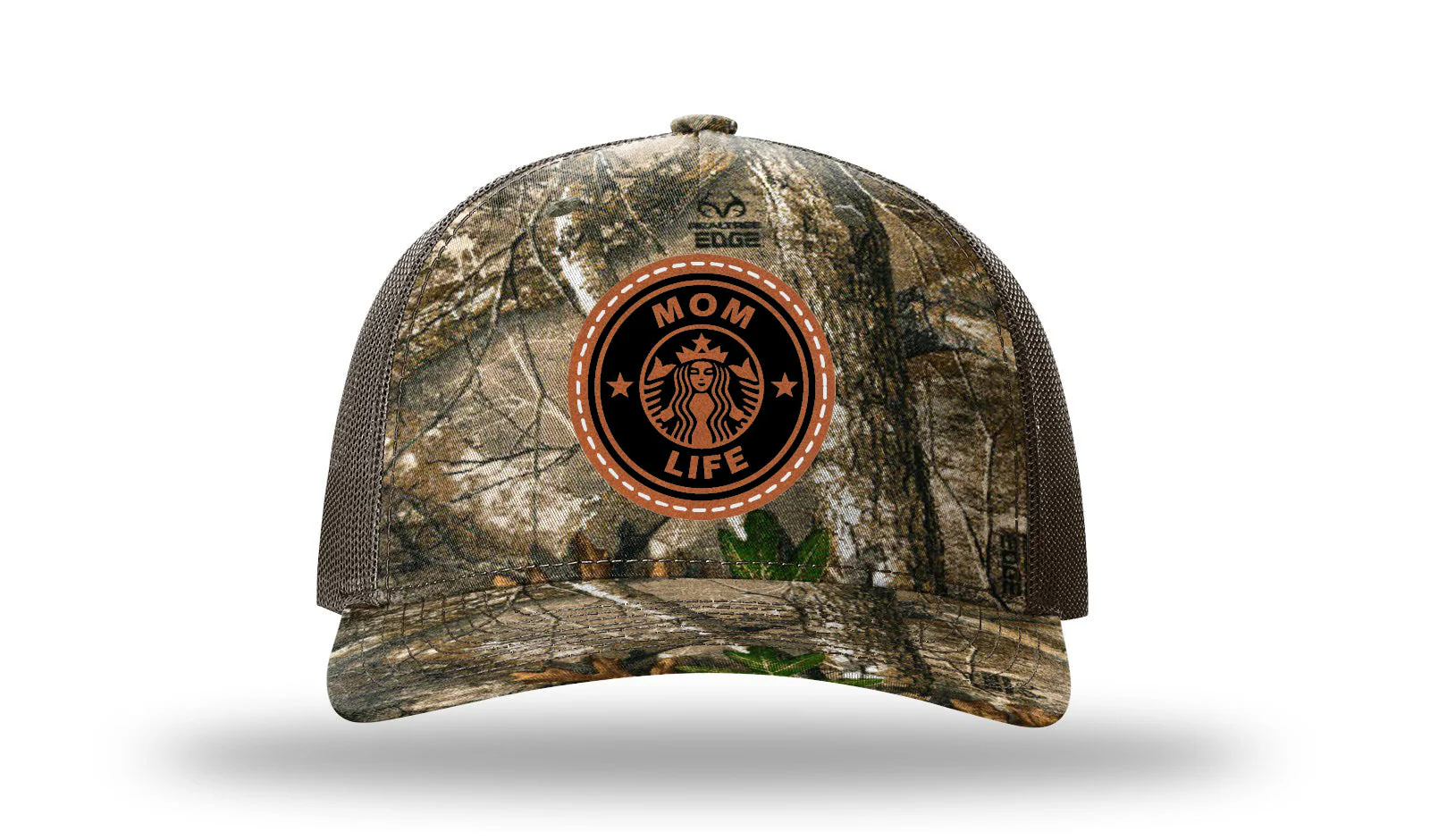 Mom Life Leather Patch Richardson 112PFP Hat - Image 13