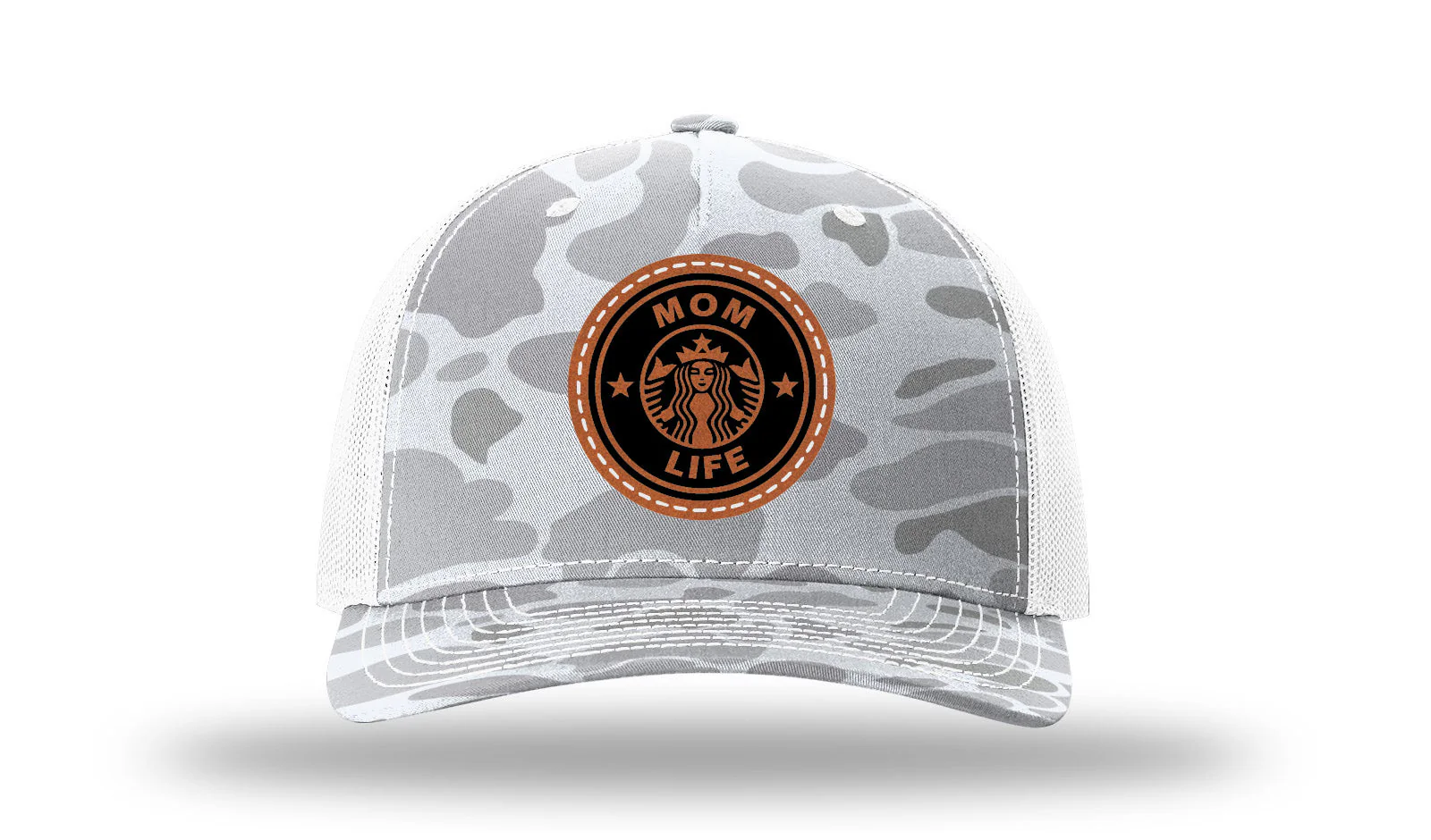 Mom Life Leather Patch Richardson 112PFP Hat - Image 4