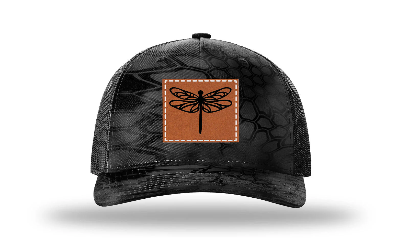 Dragonfly Leather Patch Richardson 112PFP Hat - Image 10