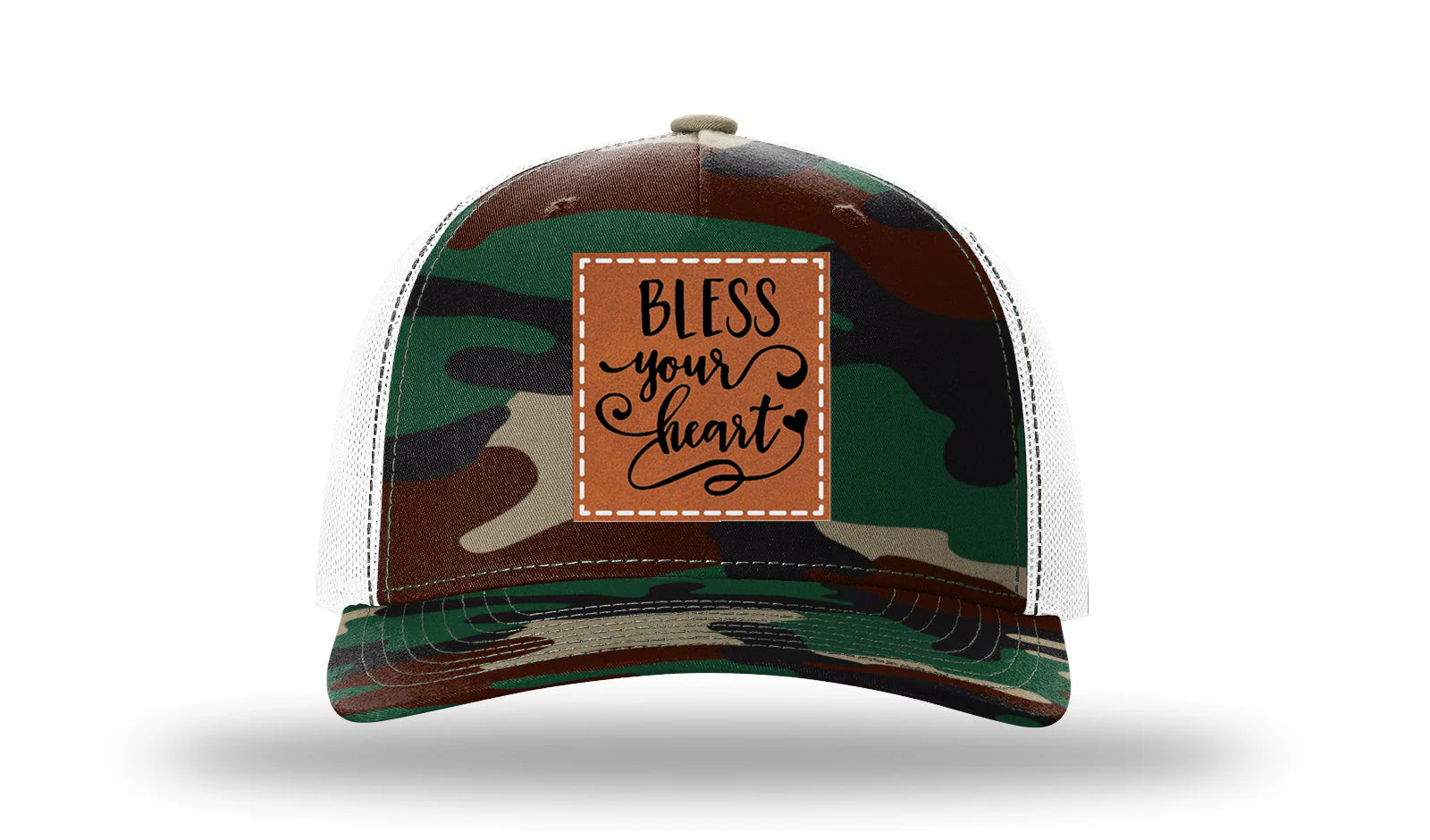 Bless Your Heart Leather Patch Richardson 112PFP Hat - Image 7