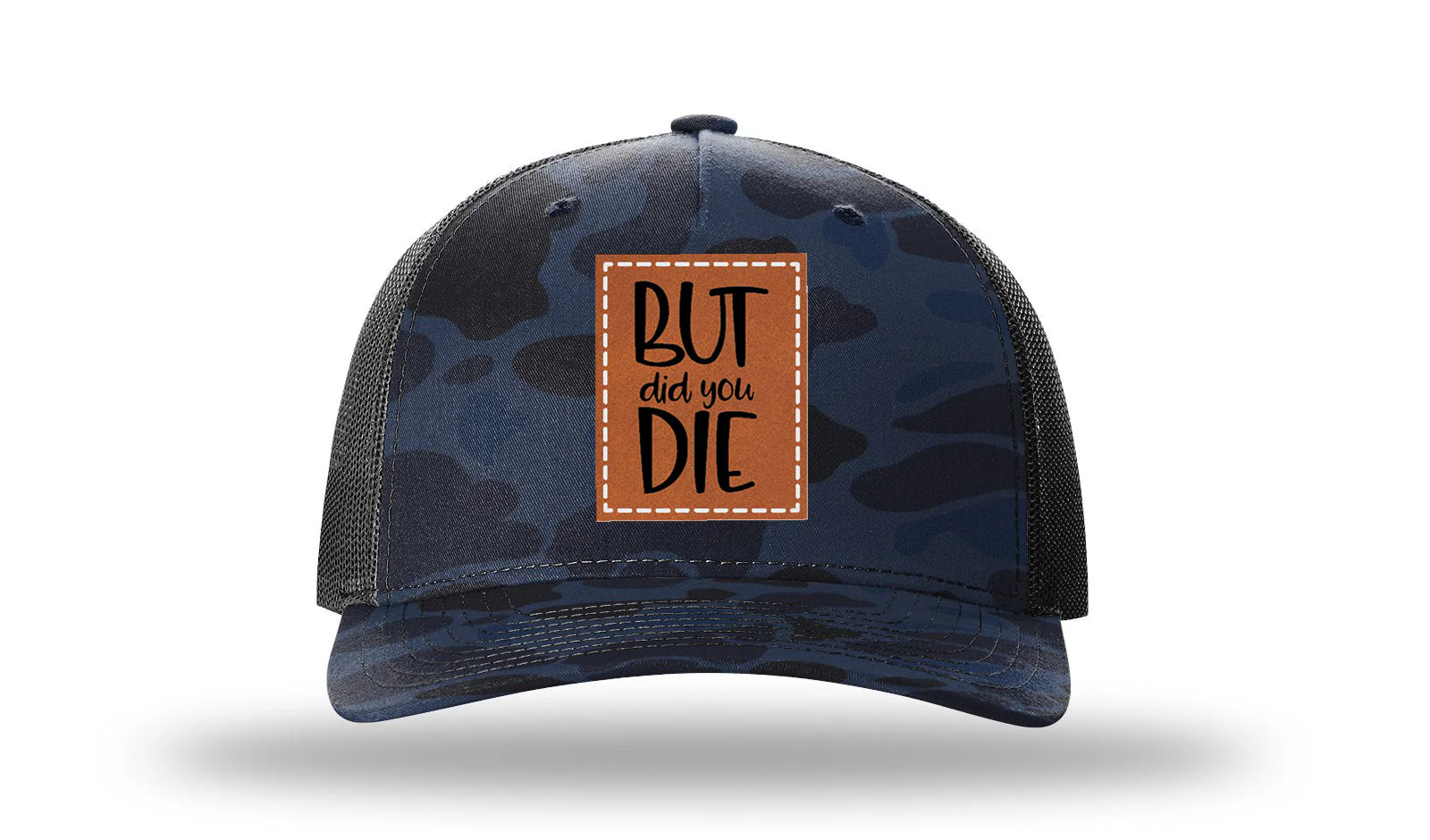 But Did You Die Leather Patch Richardson 112PFP Hat - Image 11