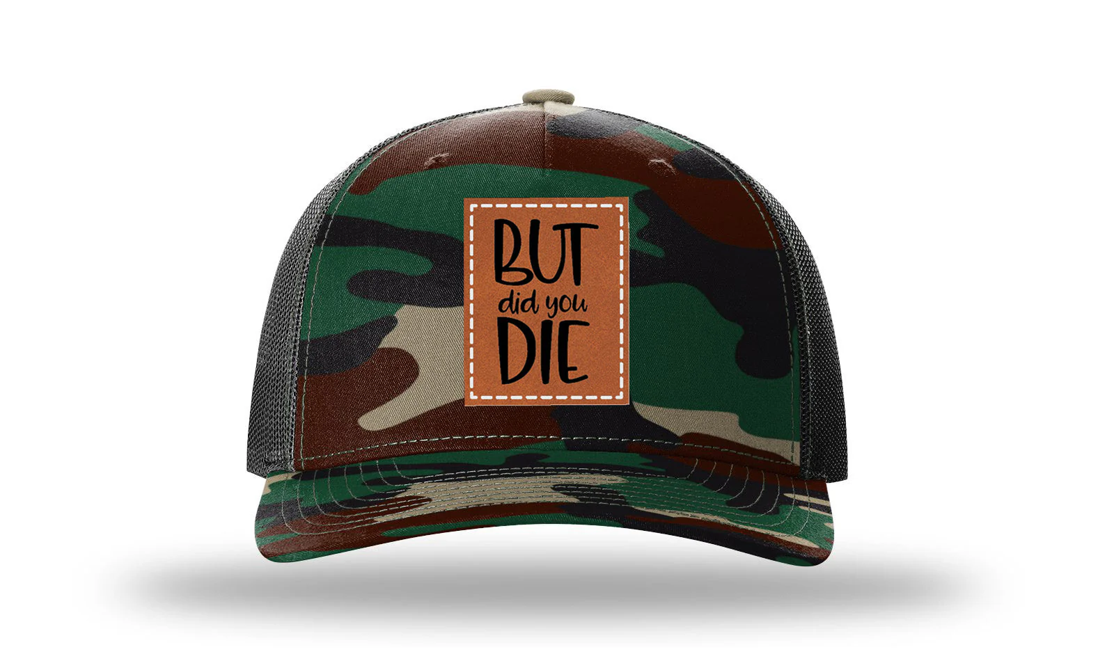 But Did You Die Leather Patch Richardson 112PFP Hat - Image 6