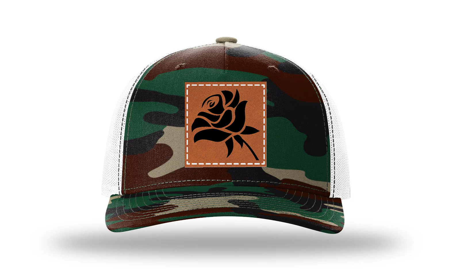 Rose Leather Patch Richardson 112PFP Hat - Image 7