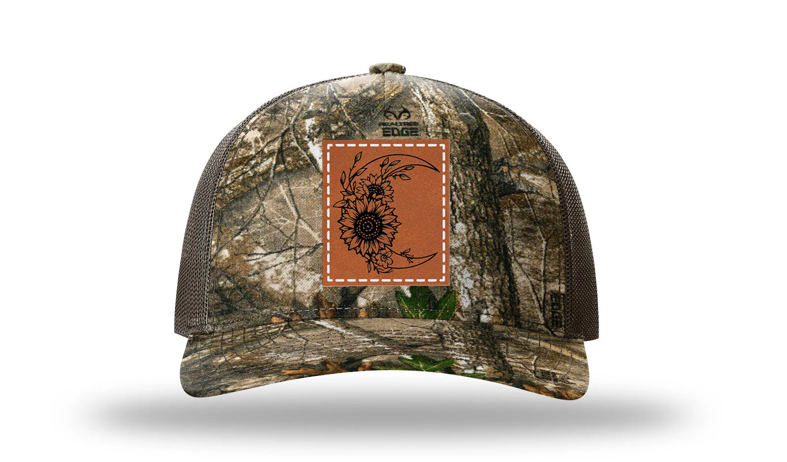 Sunflower Moon  Leather Patch Richardson 112PFP Hat - Image 13