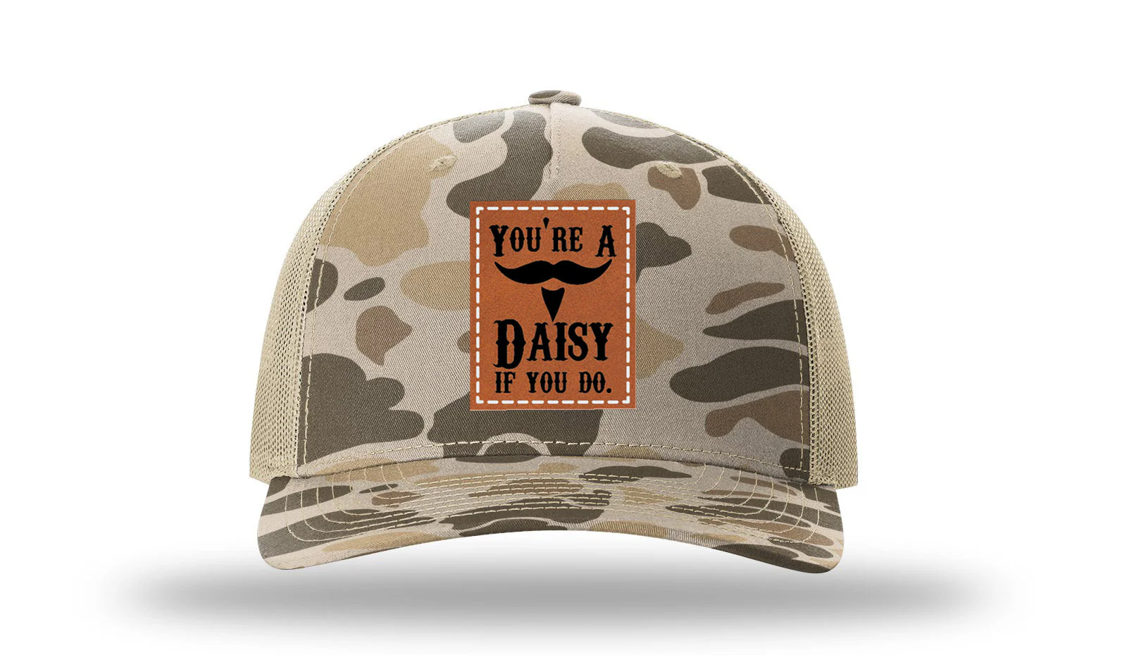 You're A Daisy If You Do Leather Patch Richardson 112PFP Hat - Image 8